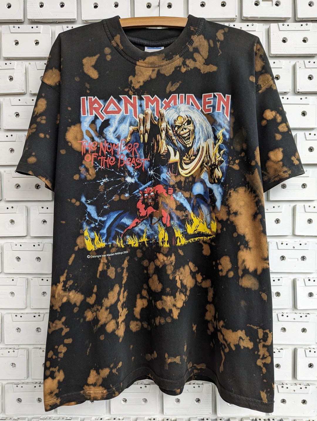 Vintage 2003 Iron Maiden T-shirt the Number of the Beast English