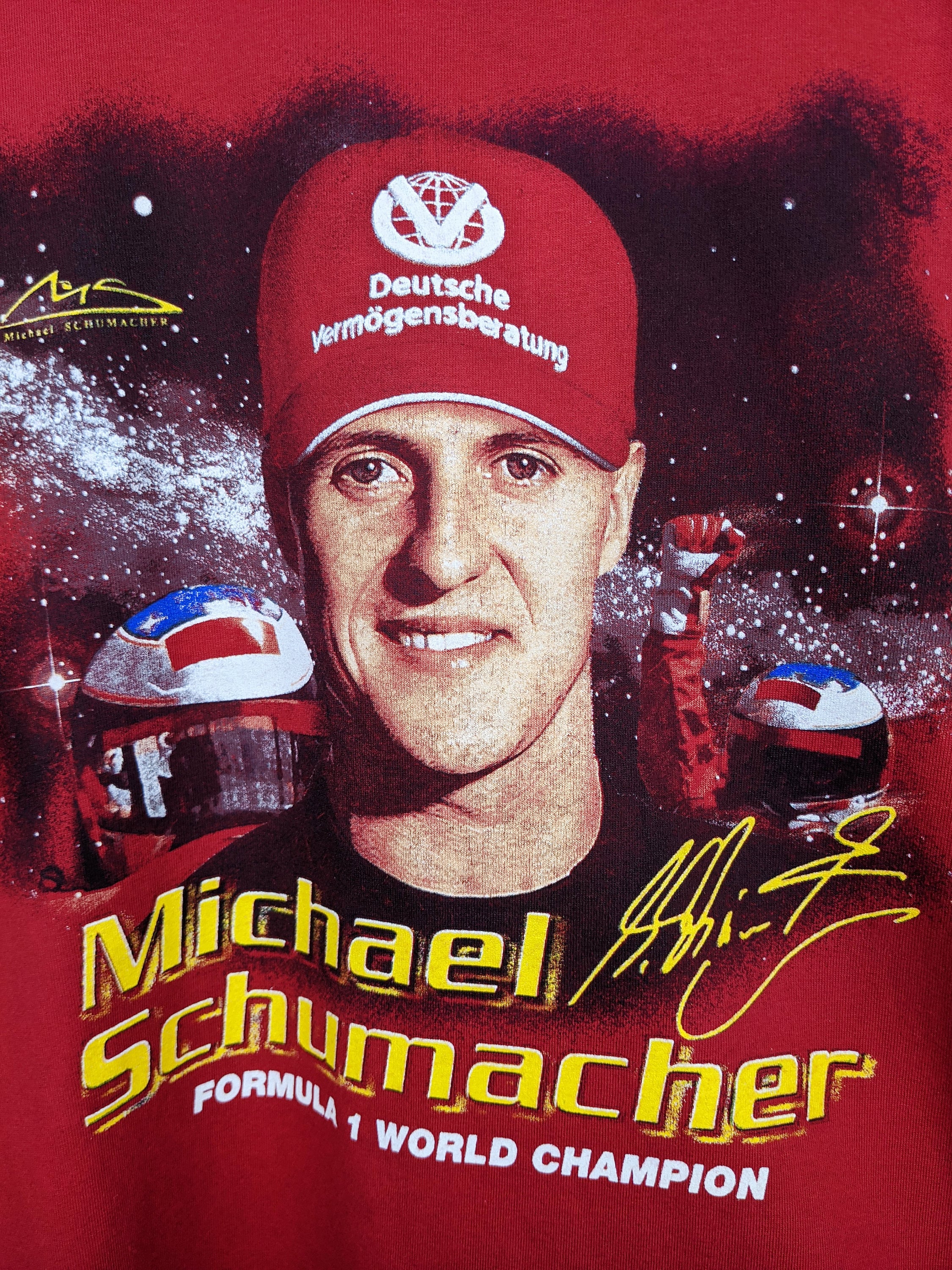 ヴィンテージ 90 年代 F1 ミハエル シューマッハ T シャツ