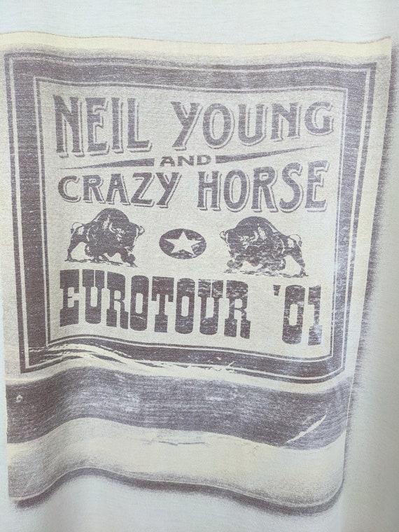 Vintage 2001 Neil Young Crazy Horse T-Shirt Eurot… - image 3