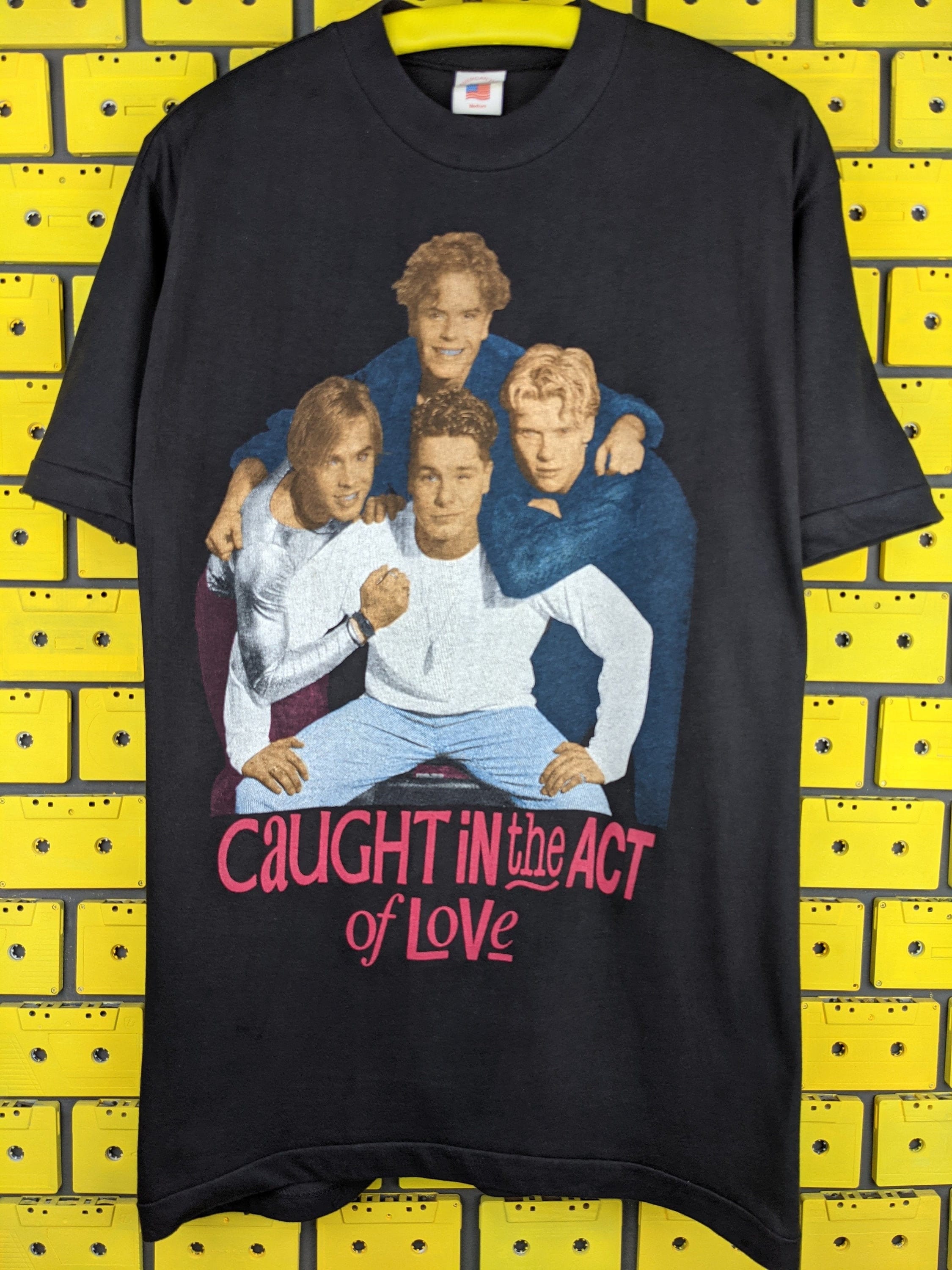 ヴィンテージ 90 年代 Caught In The Act バンド T シャツ ダンス