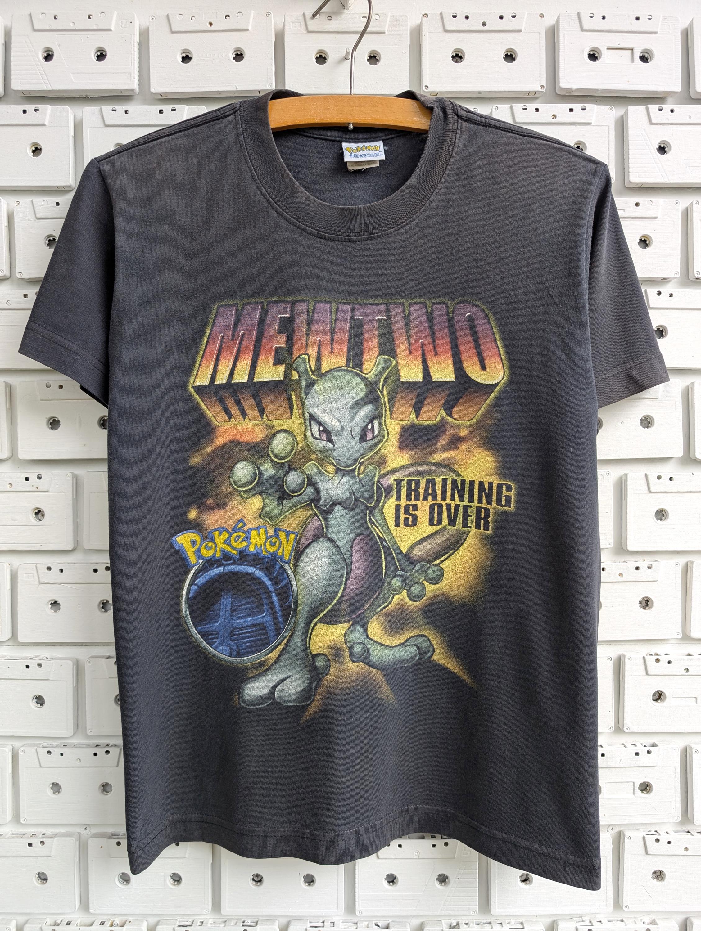 Vintage 1999 Pokemon Mewtwo T-shirt Ash Pikachu Satoshi Tajiri