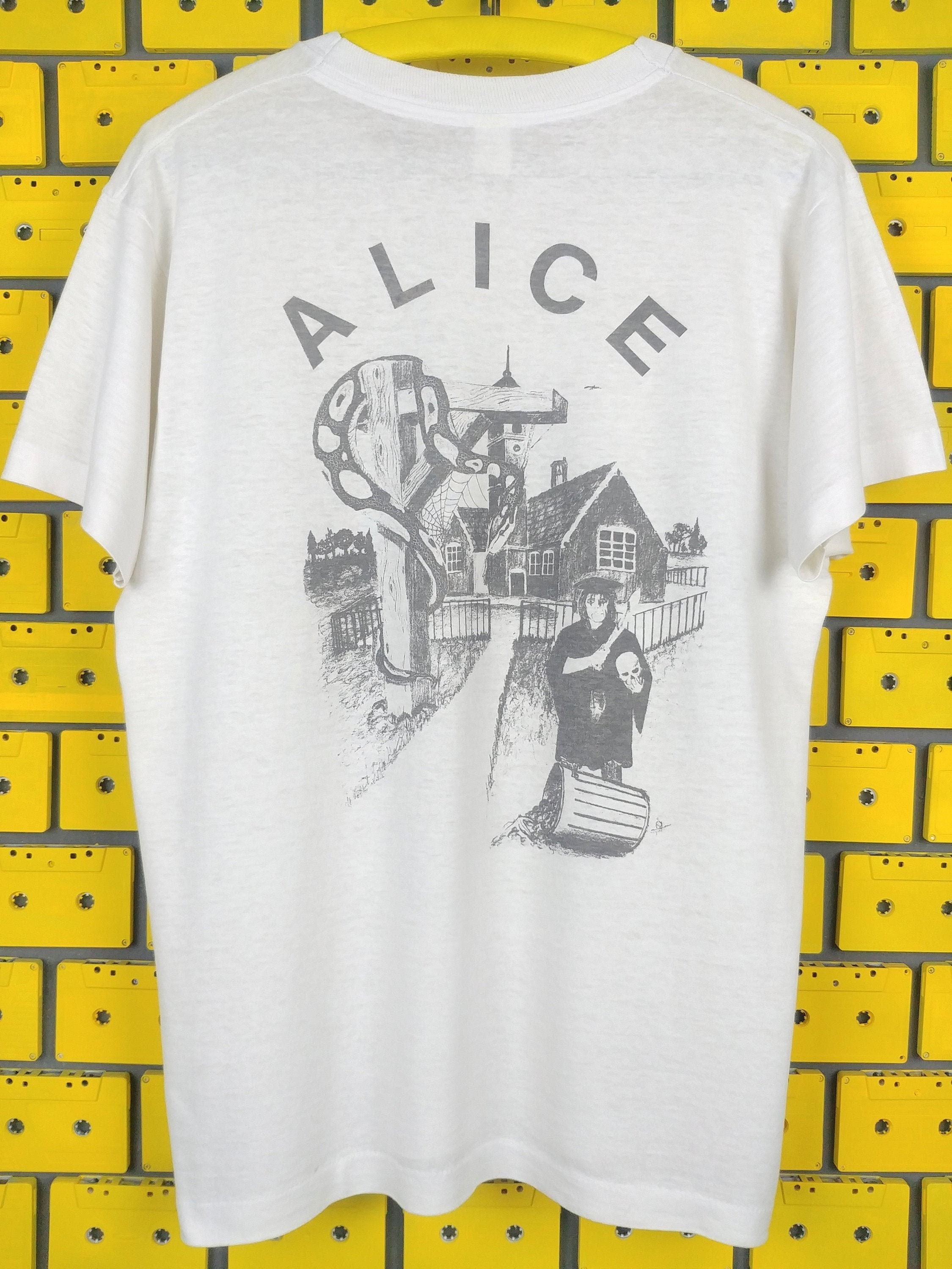 レアなヴィンテージ80年代アリス・クーパーTシャツハードグラム