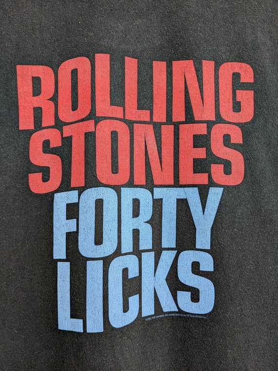 Vintage 2002 The Rolling Stones T-Shirt Forty Lic… - image 4