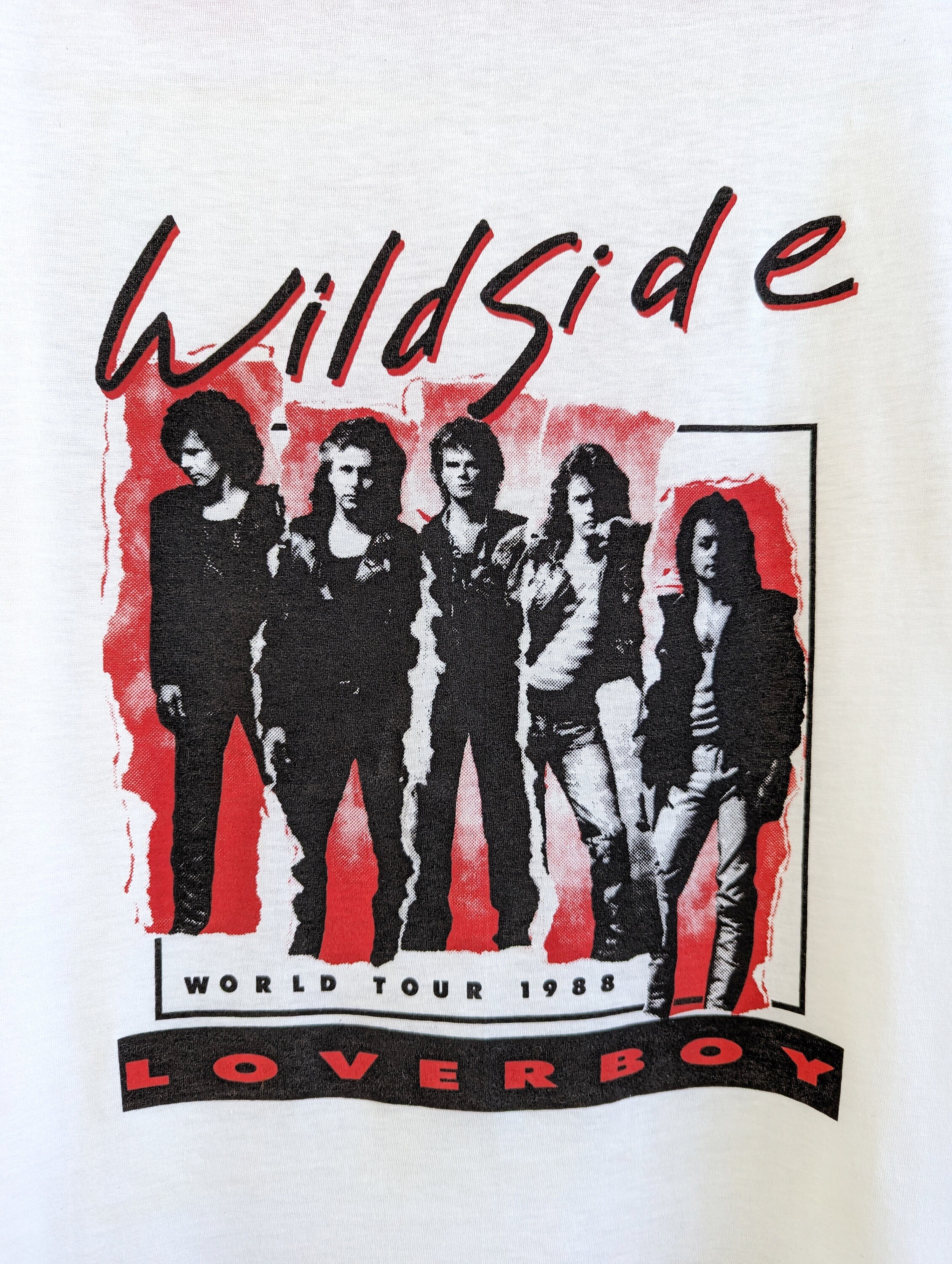 Vintage 1988 Loverboy T-shirt Wildside World Tour Canadian Hard