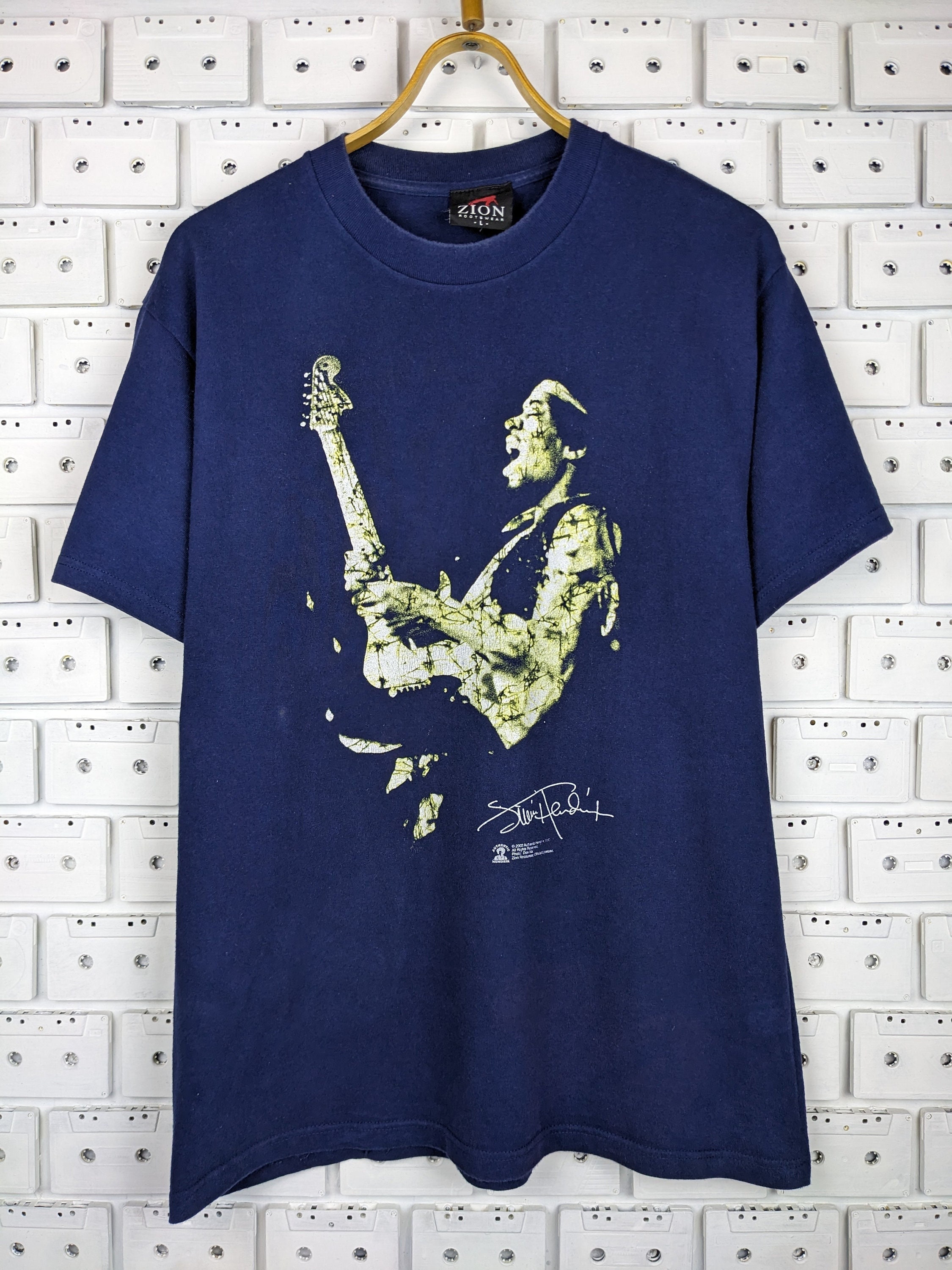 お気に入り T-shirt Hendrix Jimi 2002 Vintage Psychedelic Rock Blues ミュージシャン