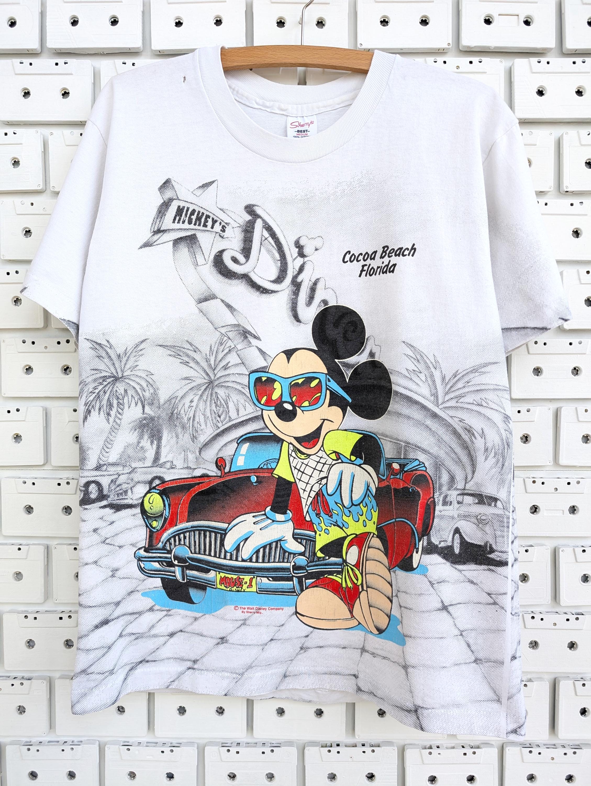 Vintage 90s Mickey's Diner T-shirt Mickey Mouse Cartoon Character