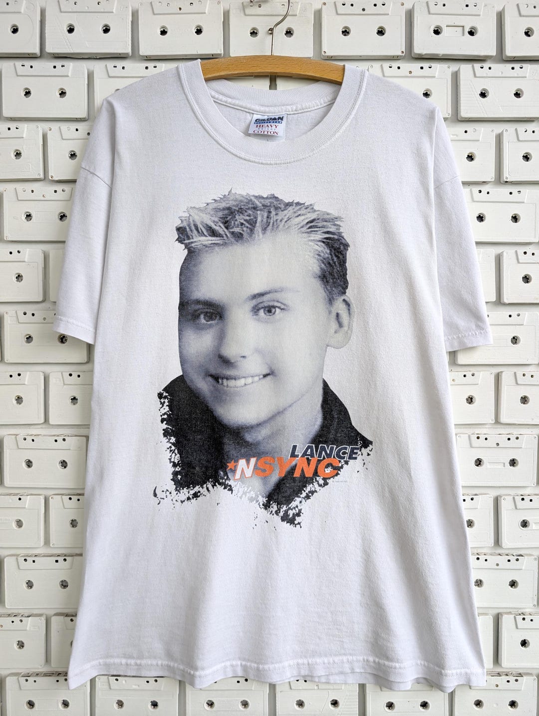 Vintage 1999 NSYNC Lance Bass T-shirt Dance Pop Boy Band Merch Tee