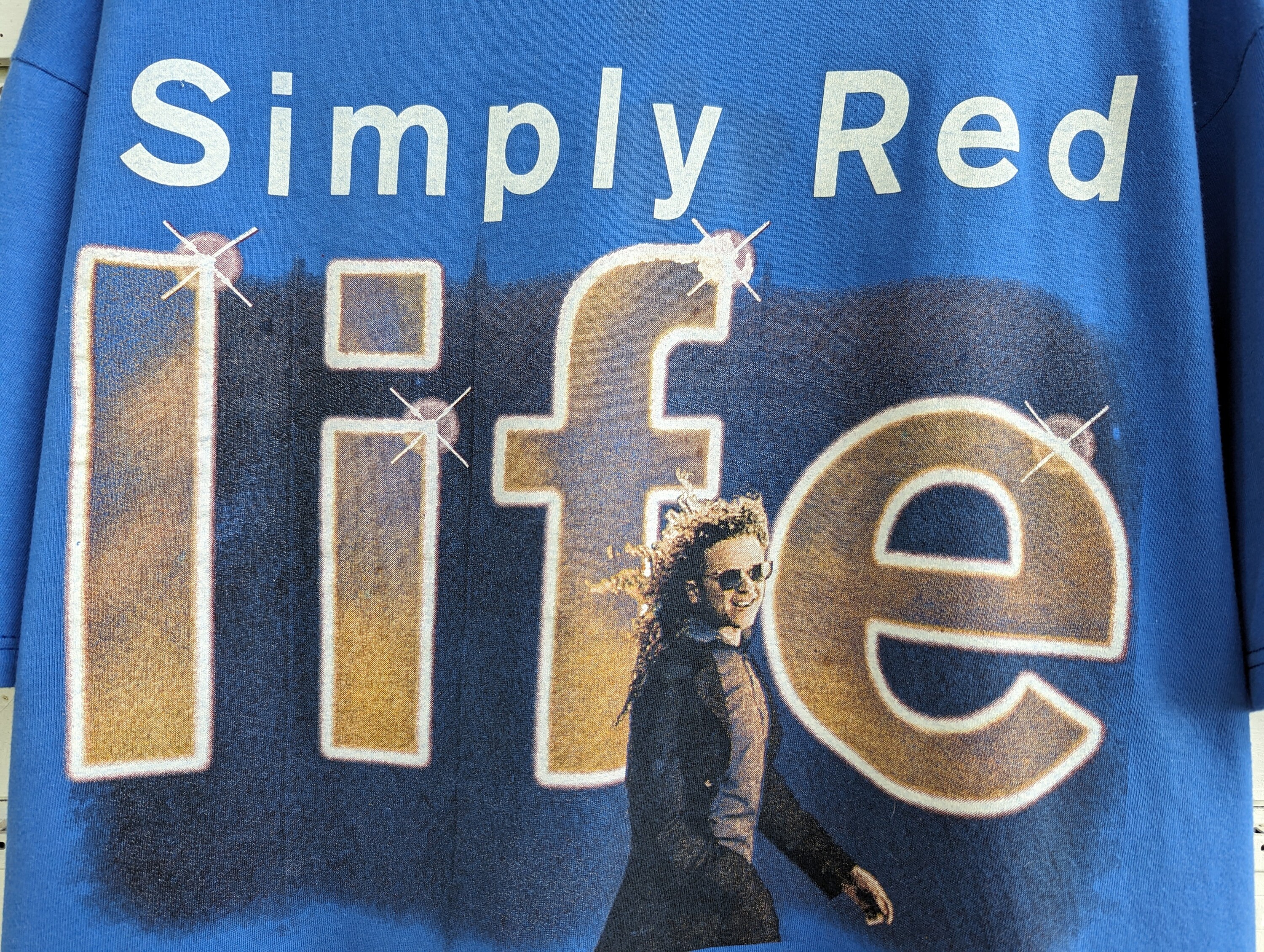 Vintage 1996 Simply Red T-shirt Life Tour Mick Hucknall British