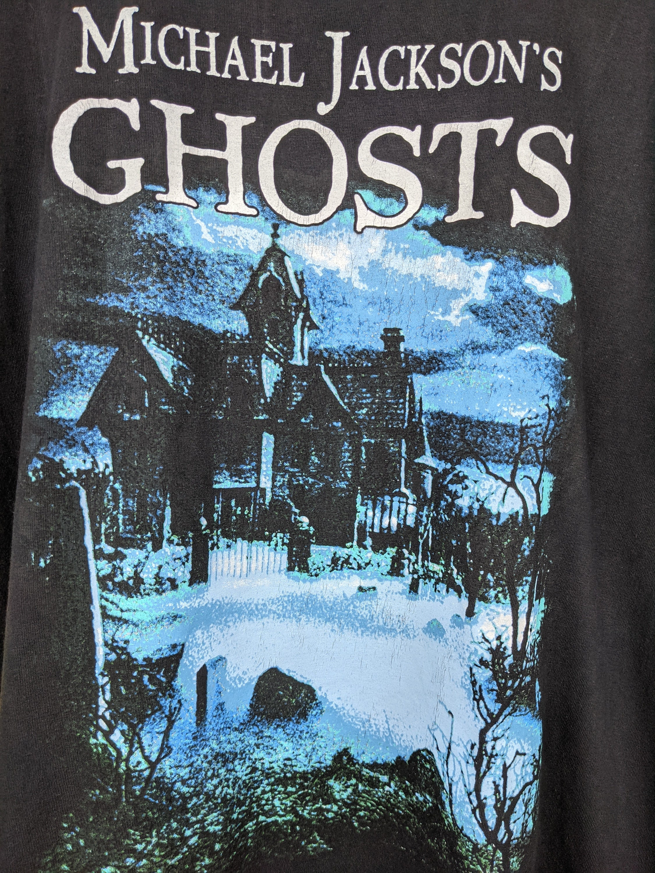 Vintage 90s Michael Jackson Ghosts T-shirt Stephen King Film