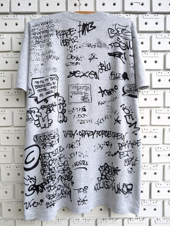 ヴィンテージ 90 年代 落書き グラフィティ T シャツ ヒップホップ