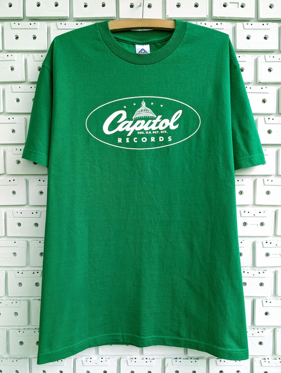 Vintage 00s Capitol Records T-shirt Rock Jazz Pop Hip Hop Rnb