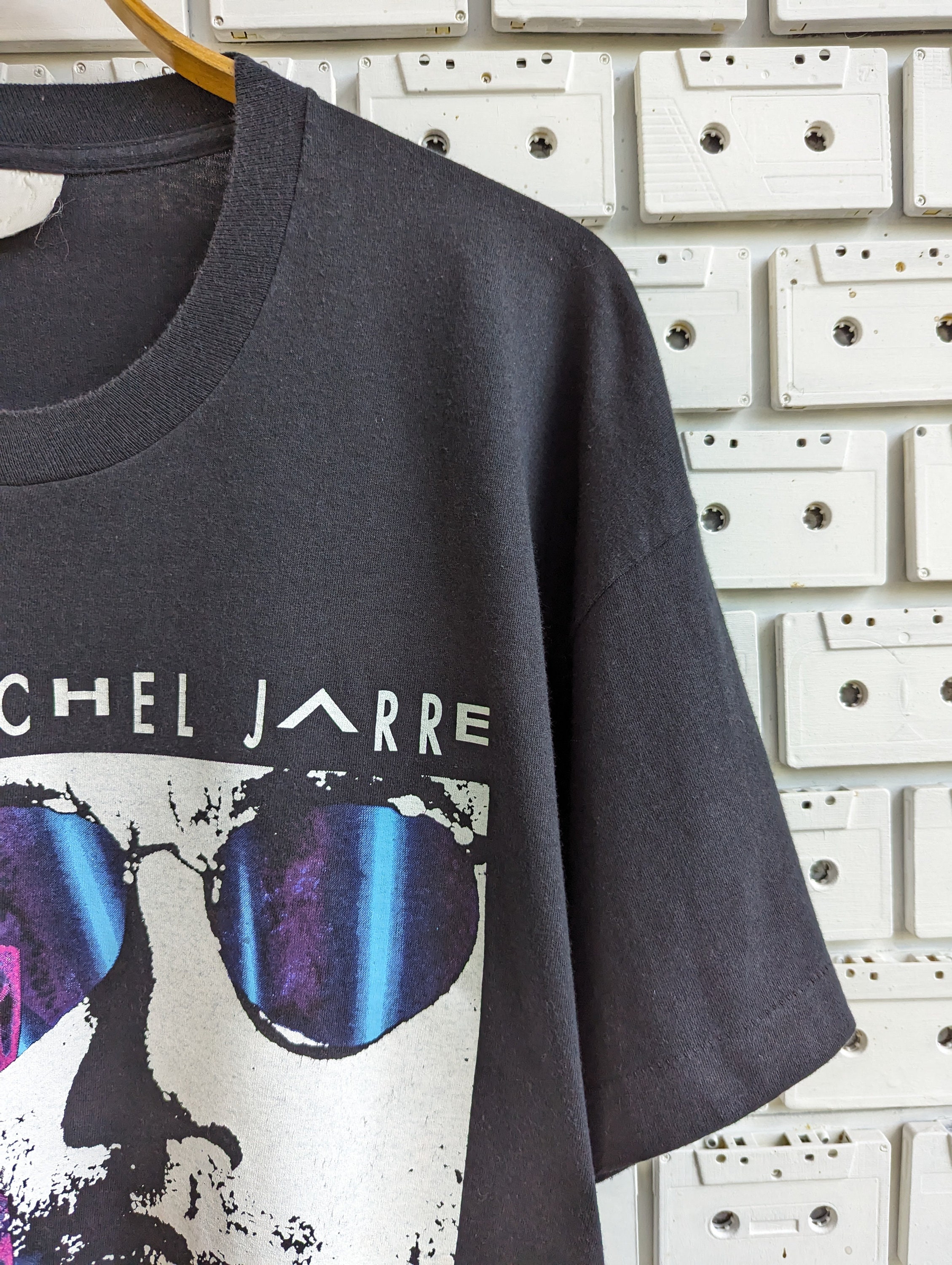 Vintage 1993 Jean Michel Jarre T-shirt Chronologie Album Promo