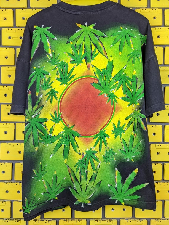 Vintage 90s Bob Marley T-shirt Jamaica Roots Reggae Rasta Bootleg