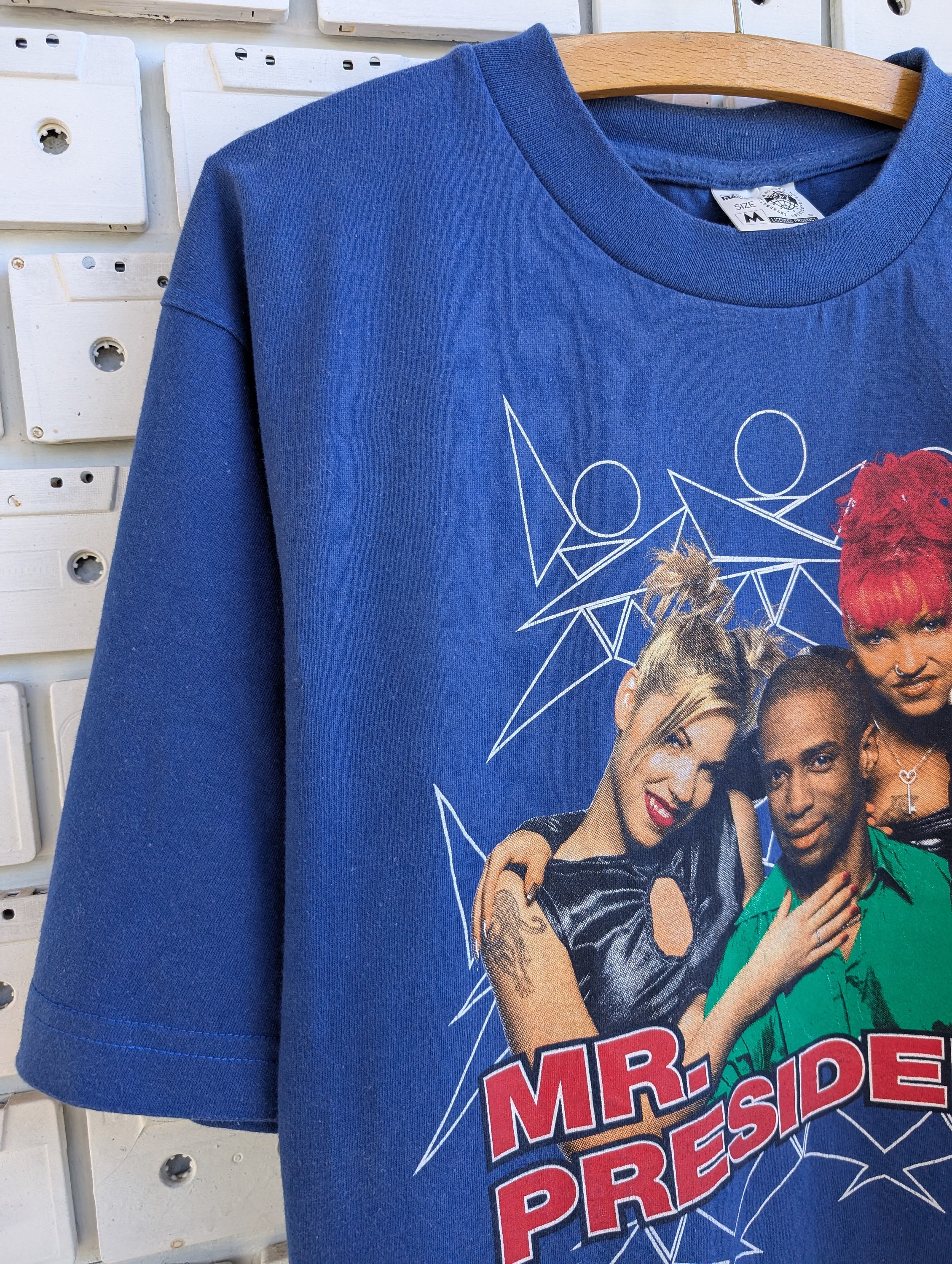 Vintage 1997 Mr President T-shirt German Eurodance Pop Reggae