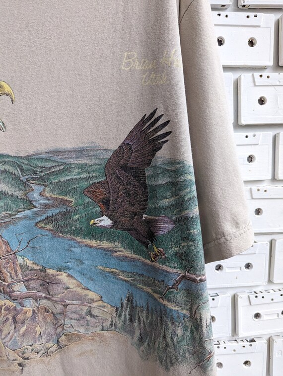 Vintage 1994 Habitat Bald Eagle T-Shirt Nature Wildli… - Gem