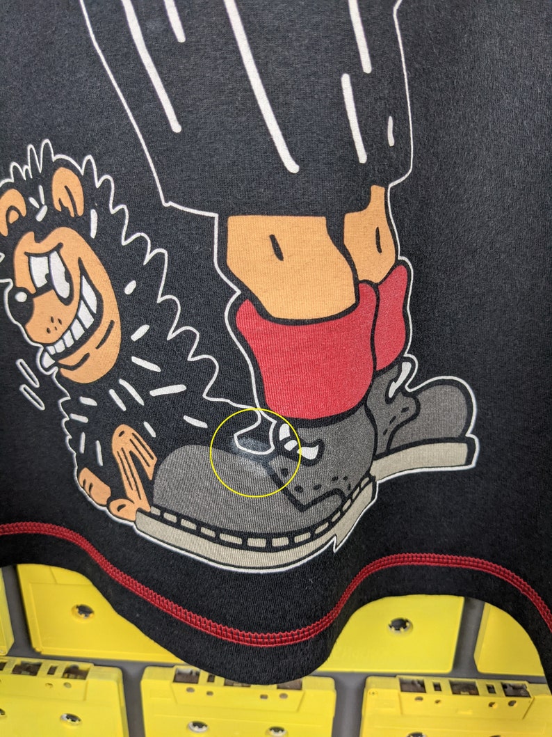 Vintage 1996 Dennis The Menace T-Shirt Beano British Comic Series Cartoon Character Merch Tee Size L/XL image 5