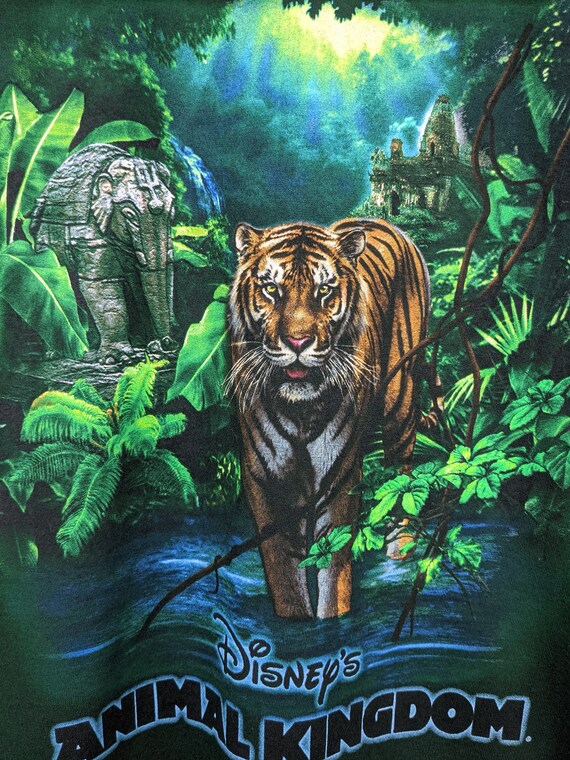 Vintage 90s Disney Animal Kingdom T-Shirt Jungle … - image 3