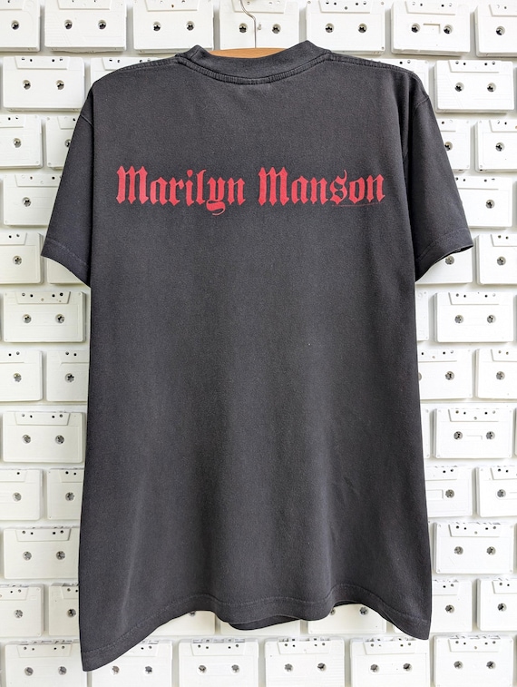 Vintage 2000 Marilyn Manson T-shirt Big Face Print Industrial