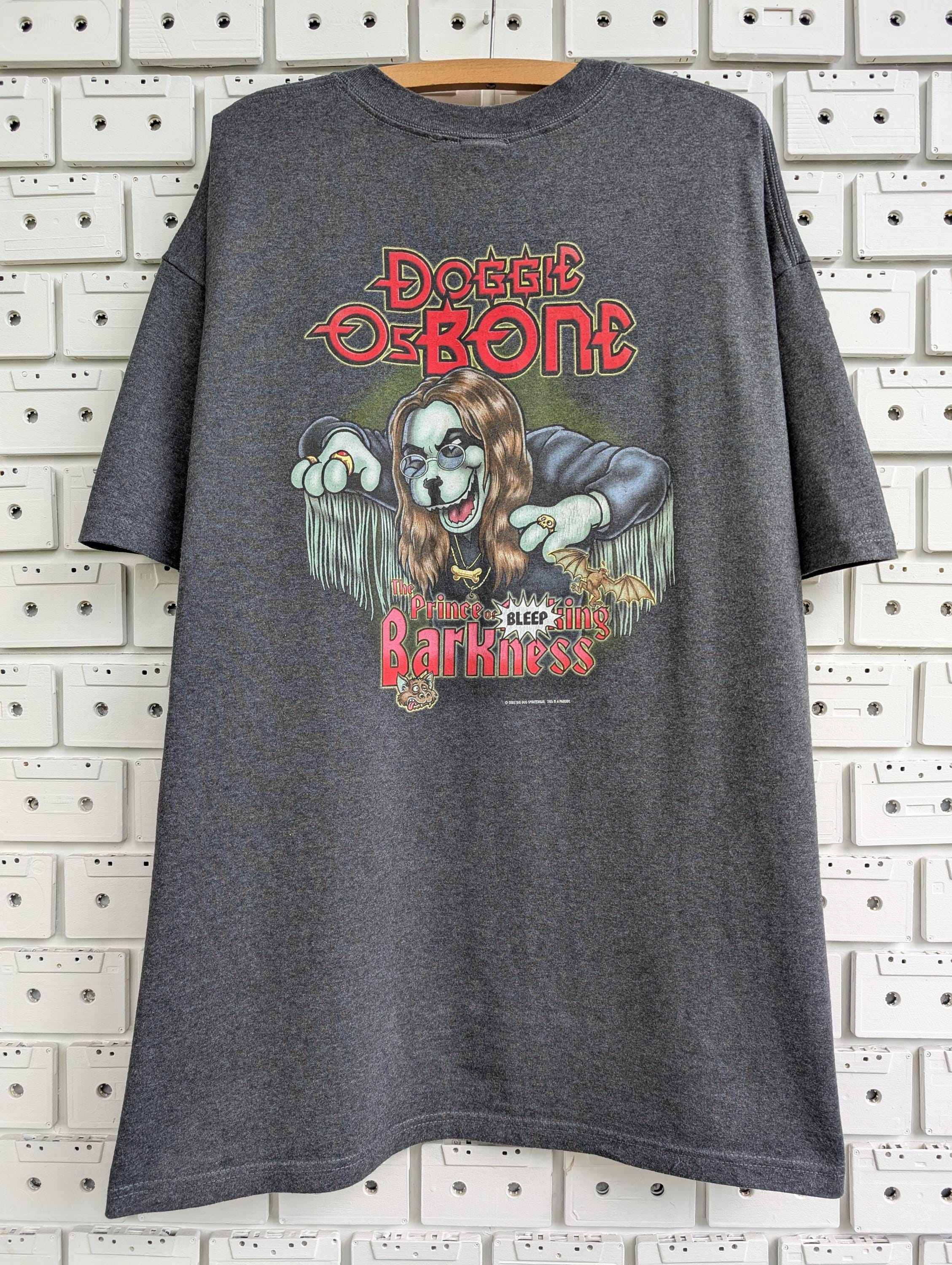 Vintage 2002 Big Dogs T-shirt Doggie Osbone Ozzy Parody Tee Size