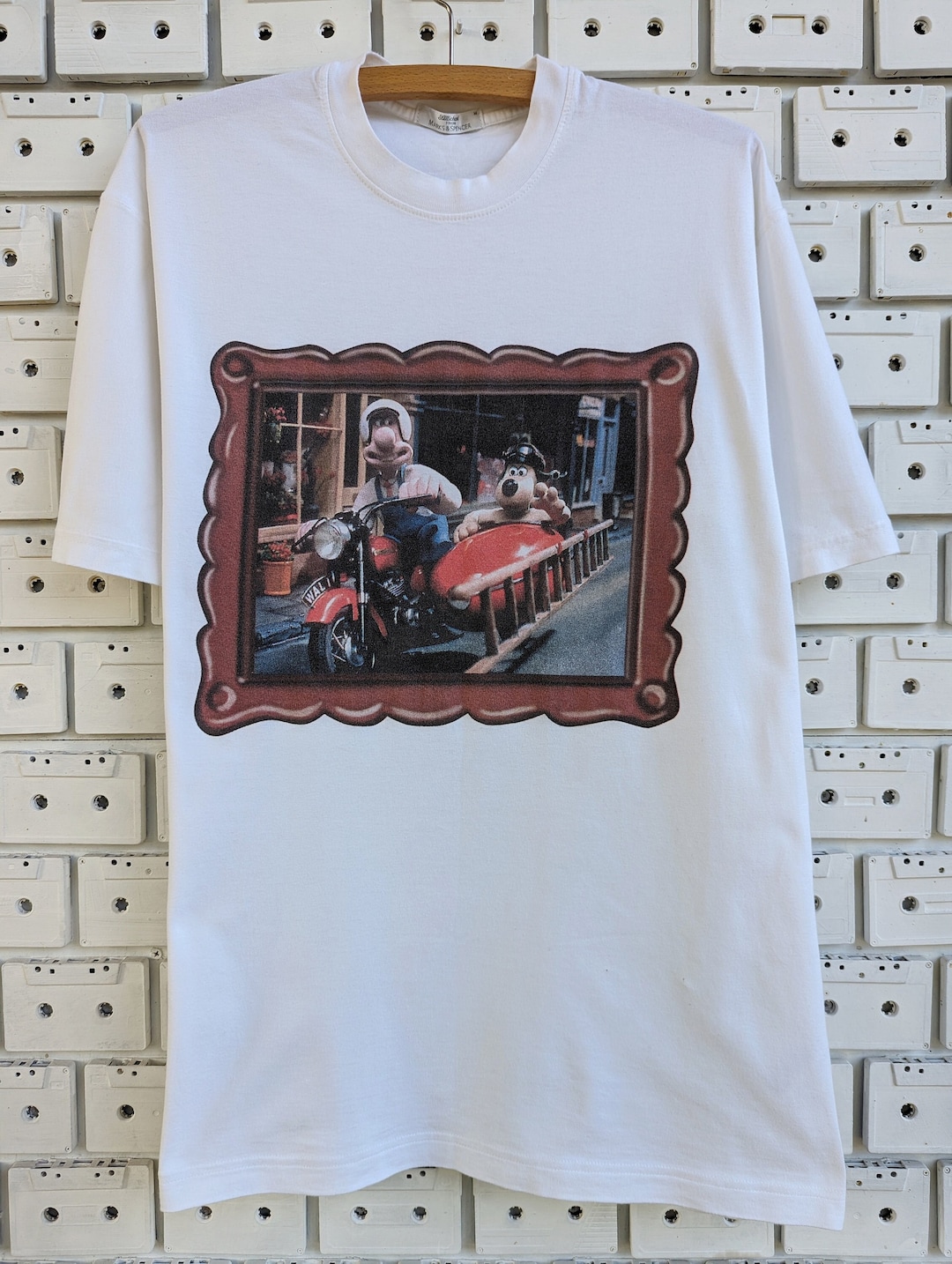 Vintage 1994 Wallace and Gromit Tshirt British Claymation Etsy