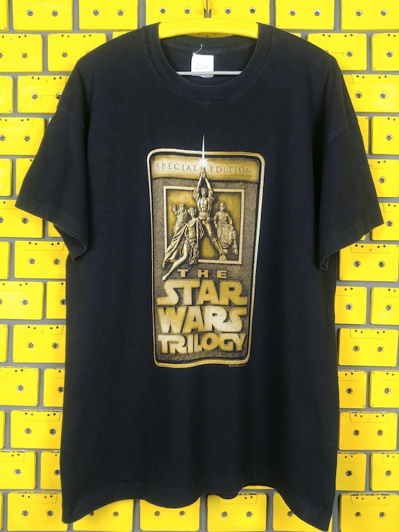 Vintage 1997 Star Wars Trilogy T-shirt Special Editions Sci Fi
