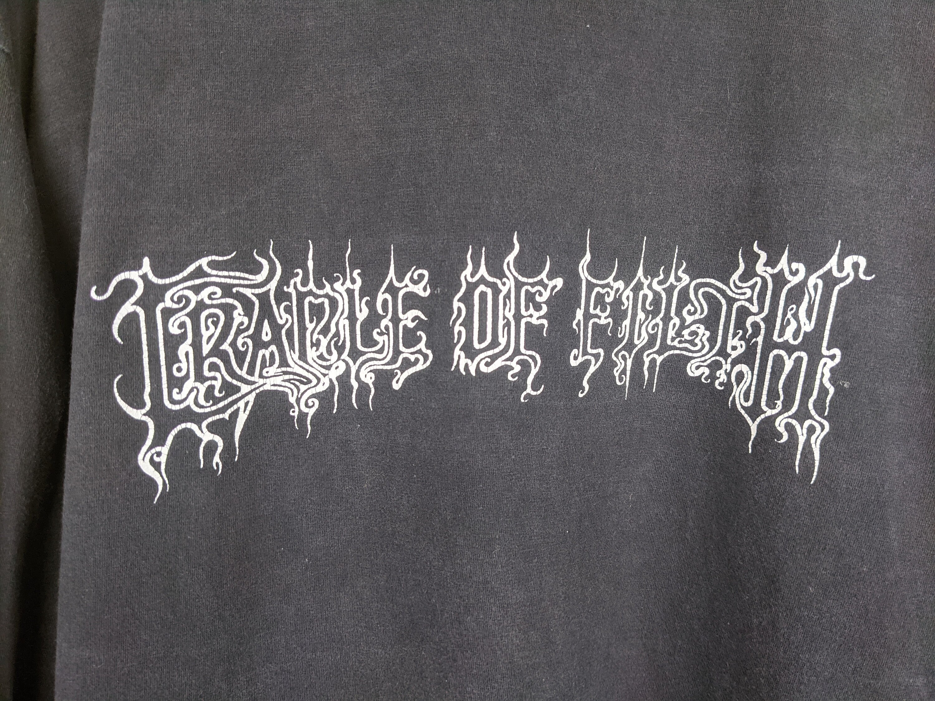 Vintage 90s 00s Cradle of Filth Shirt the Principle of Evil Made 