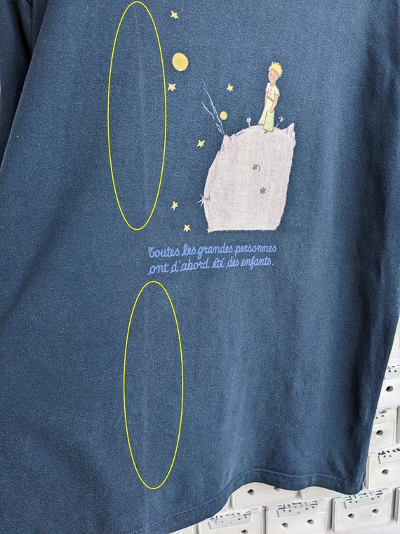 T-shirt Vintage Fiorucci 1993 Le Petit Prince - Taille XXS Homme - Neuf Avec étiquettes