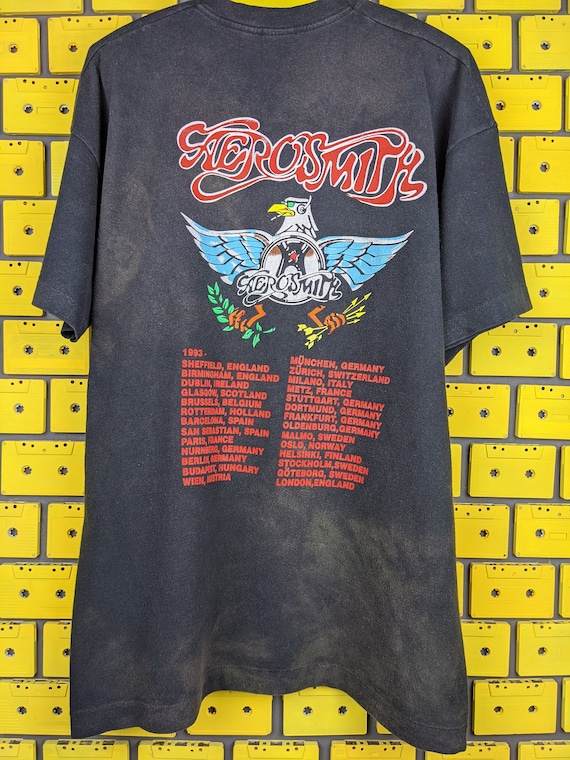 Vintage 1993 Aerosmith World Tour T-Shirt Aero Fo… - image 2