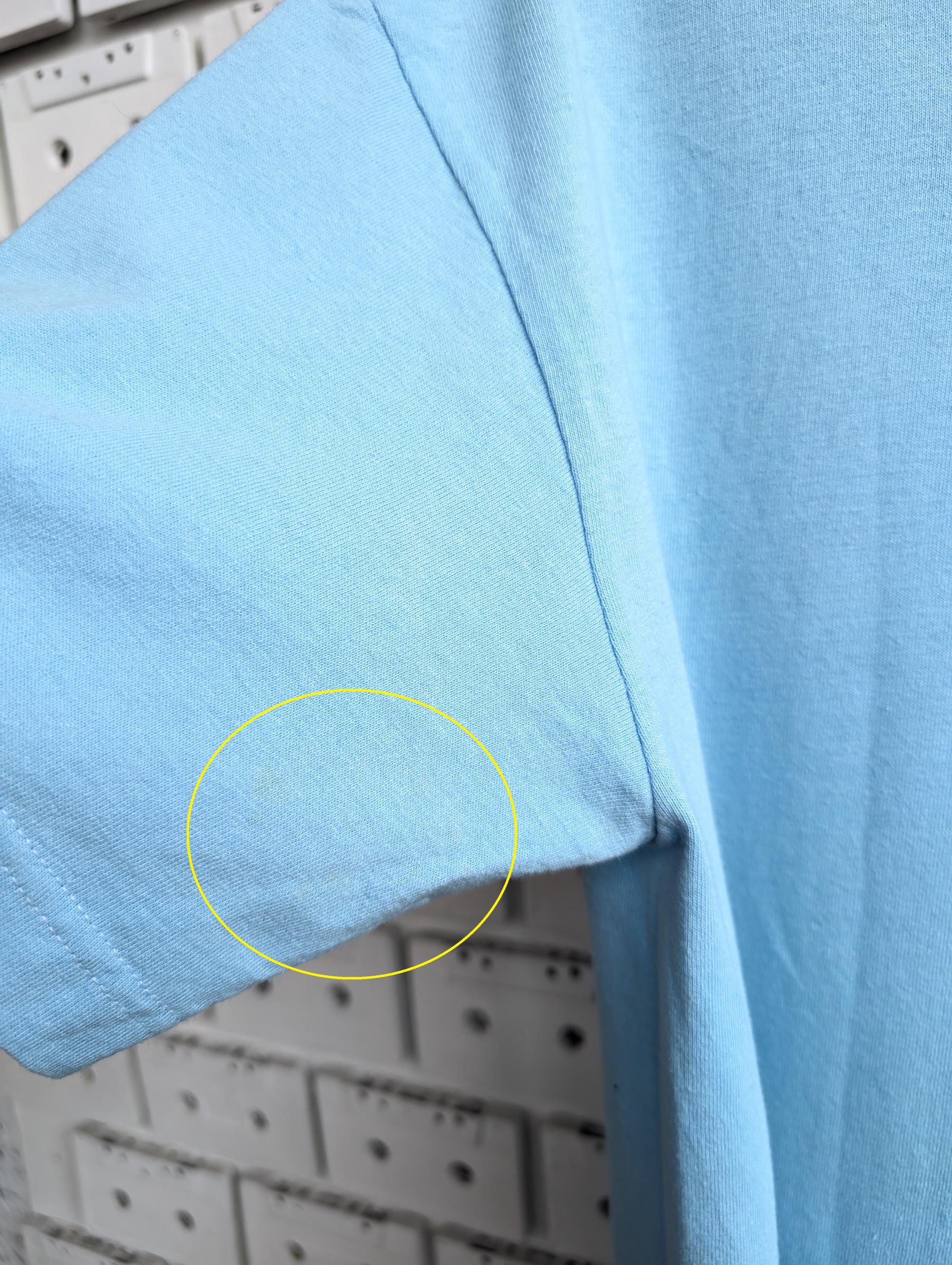 Vintage 00s Stussy Pound T-shirt Light Blue Y2K Streetwear Tee 