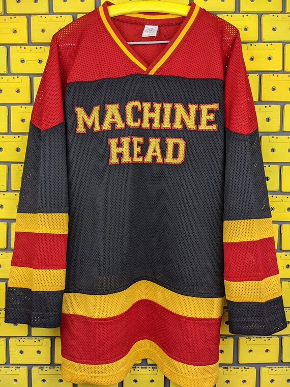 Vintage 90s Machine Head Hockey Jersey T shirt Groove Trash Nu Heavy Metal Band Longsleeve Blue Grape Merch Tee Size XL Etsy UK