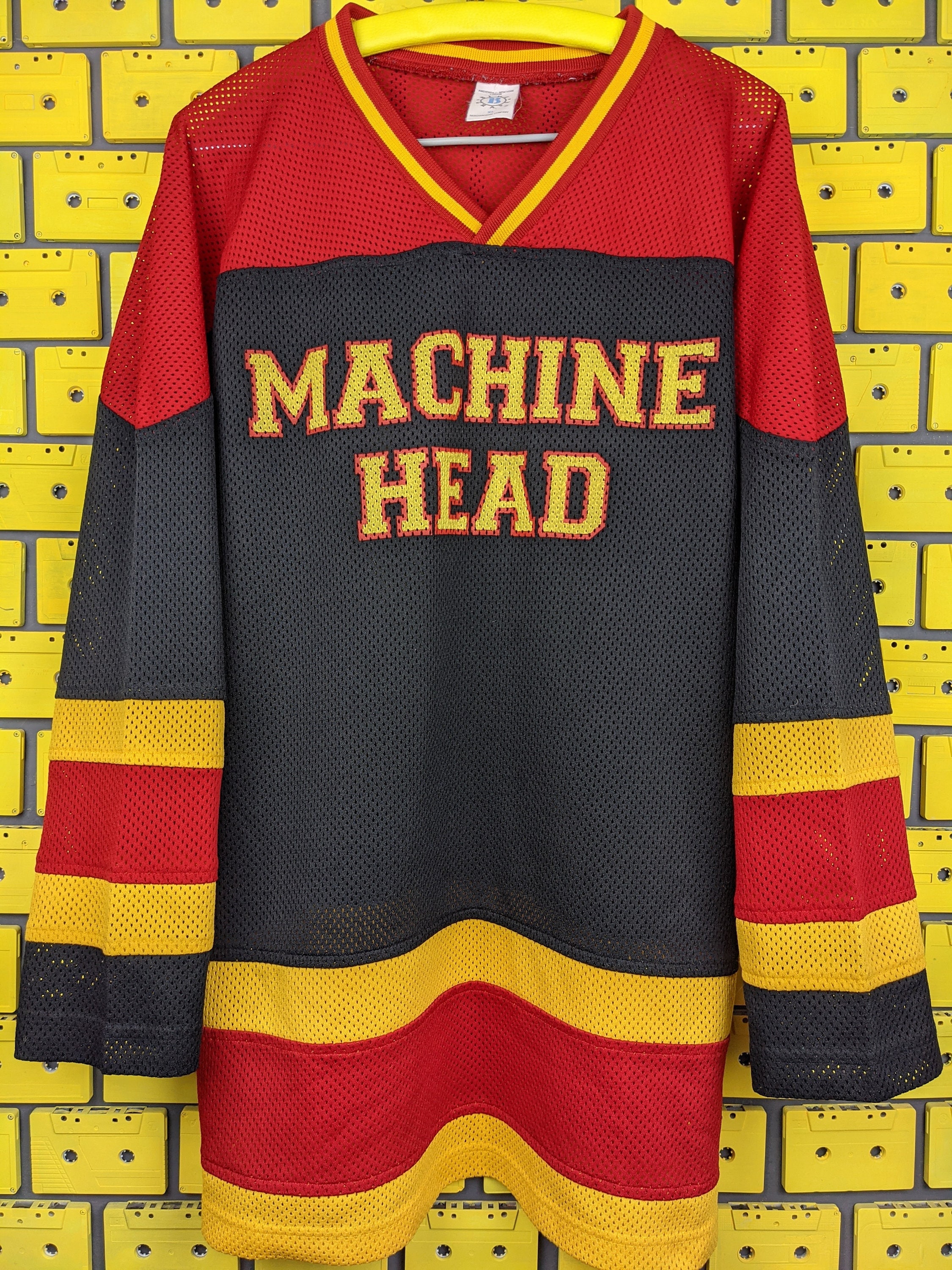 90s ビンテージ Machine Head バンド ロンT Tシャツ tee Vintage 90s Machine Head Hockey Jersey T-shirt Groove Trash Nu