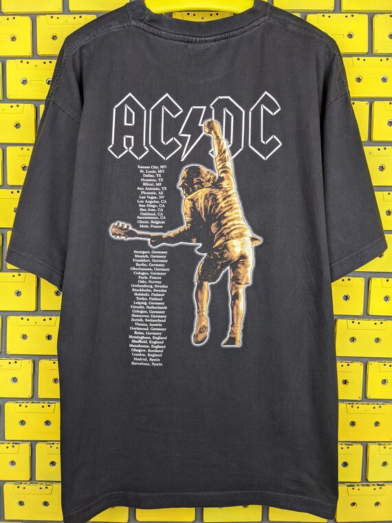 Vintage 2000 AC/DC T-shirt Stiff Upper Lip World Tour Hard - Etsy