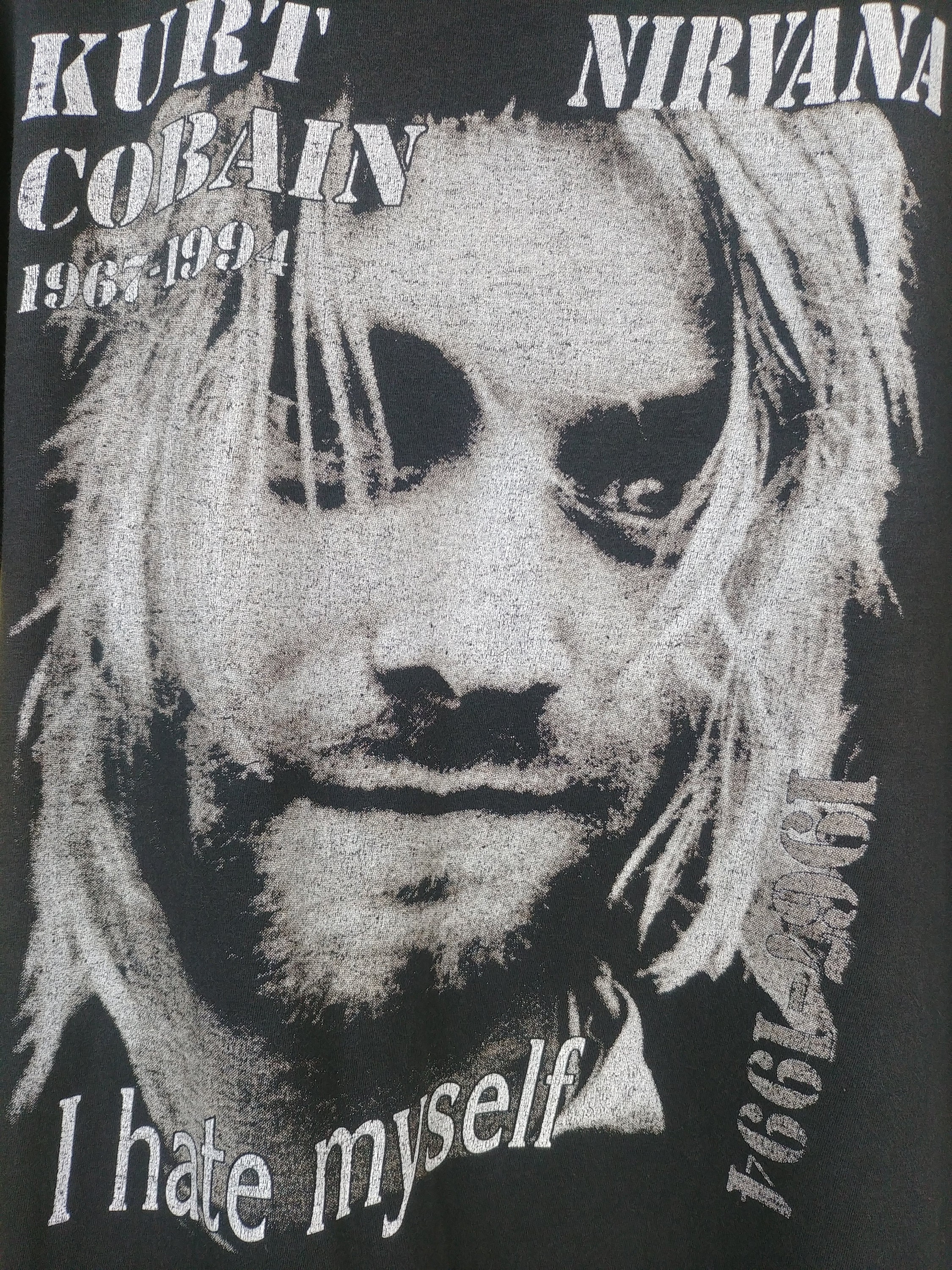 Vintage 00s Nirvana Kurt Cobain T-shirt Grunge Band Bootleg Vintage 00s Nirvana Kurt Cobain T-shirt Grunge Band Bootleg