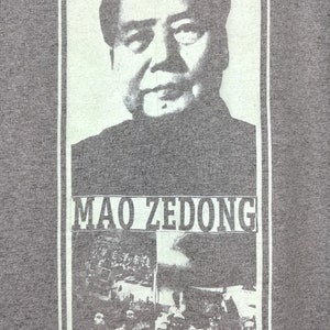 Vintage 90s Mao Zedong Pop Art T-Shirt Chairman Mao Chinese Communist Revolutionary Print Tee Size L image 4