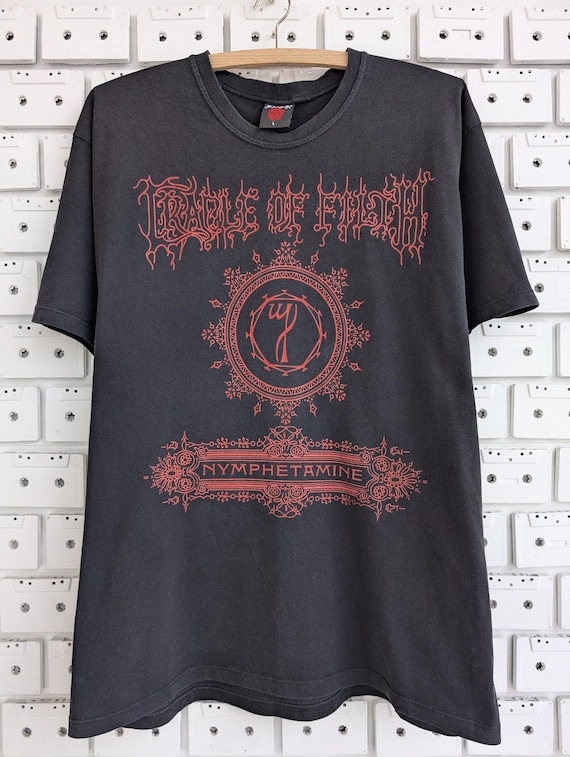 Vintage 00s Cradle of Filth T-shirt Nymphetamine Black Gothic