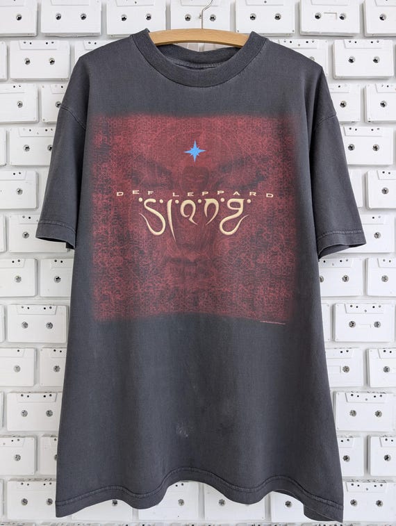 Vintage 1996 Def Leppard Slang Tour T-shirt Hard Rock Heavy Glam