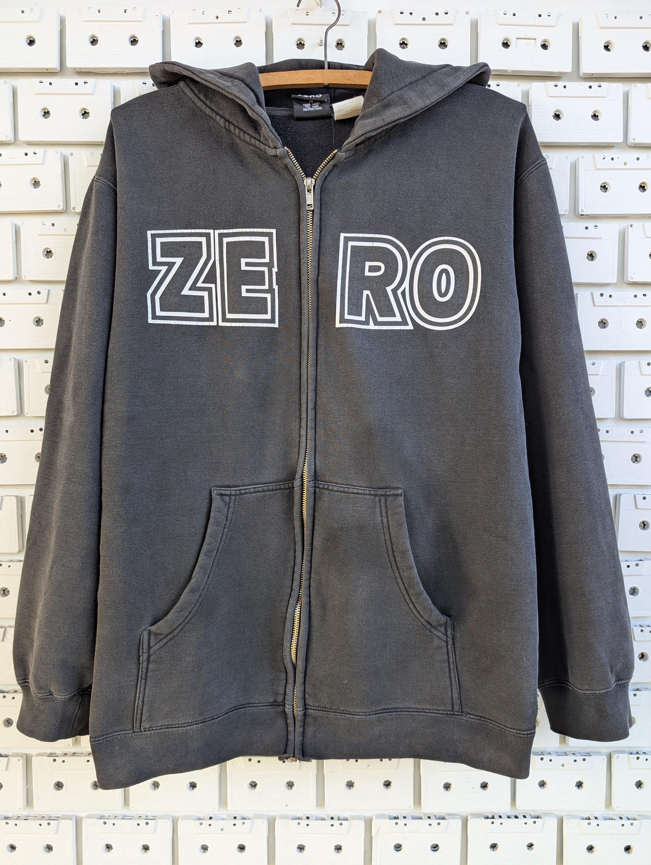 Vintage 00s Zero Skateboards Zip Hoodie Skateboarding Streetwear