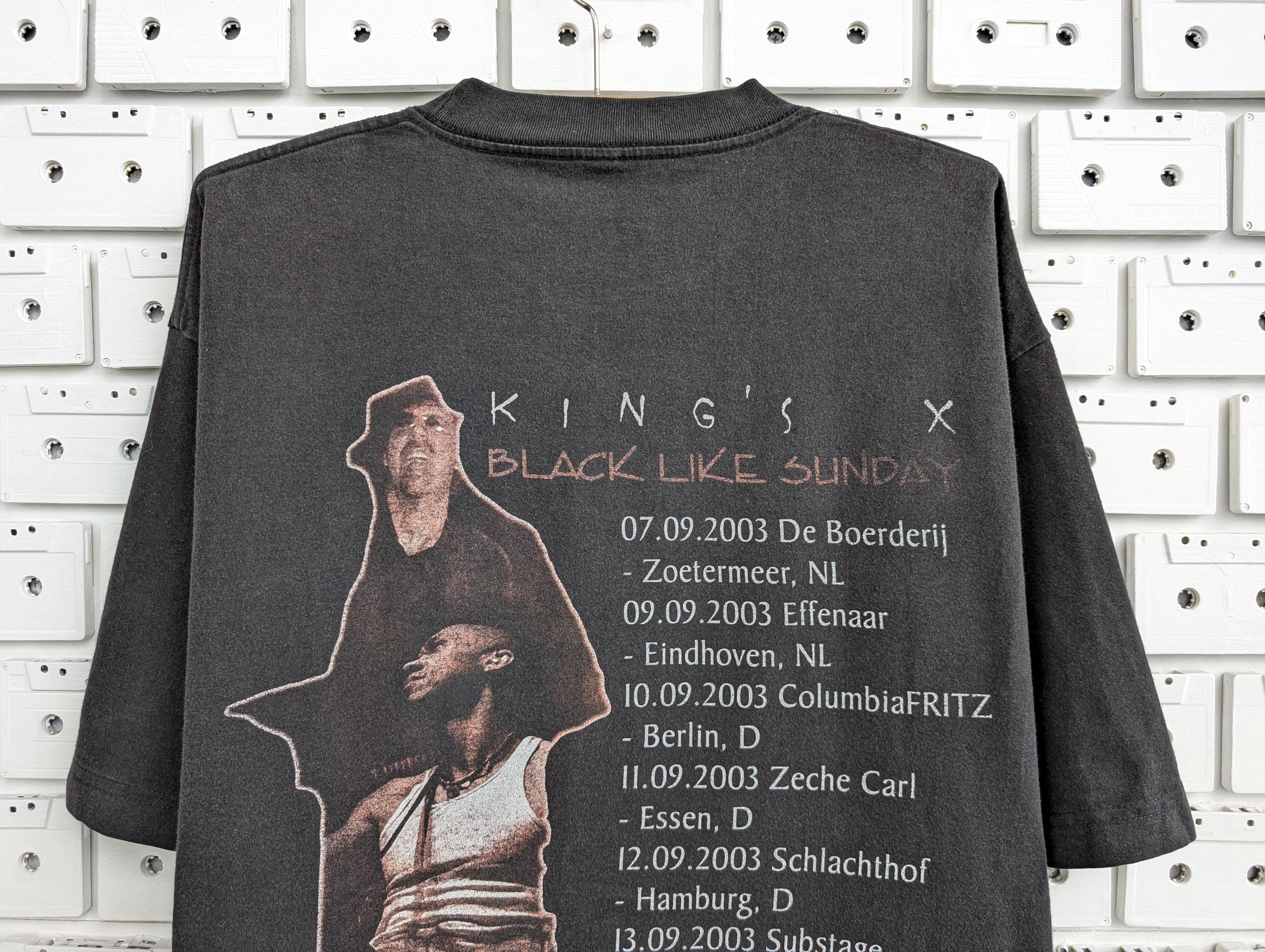 Vintage 2003 King's X T-shirt Black Like Sunday Album Promo Tour