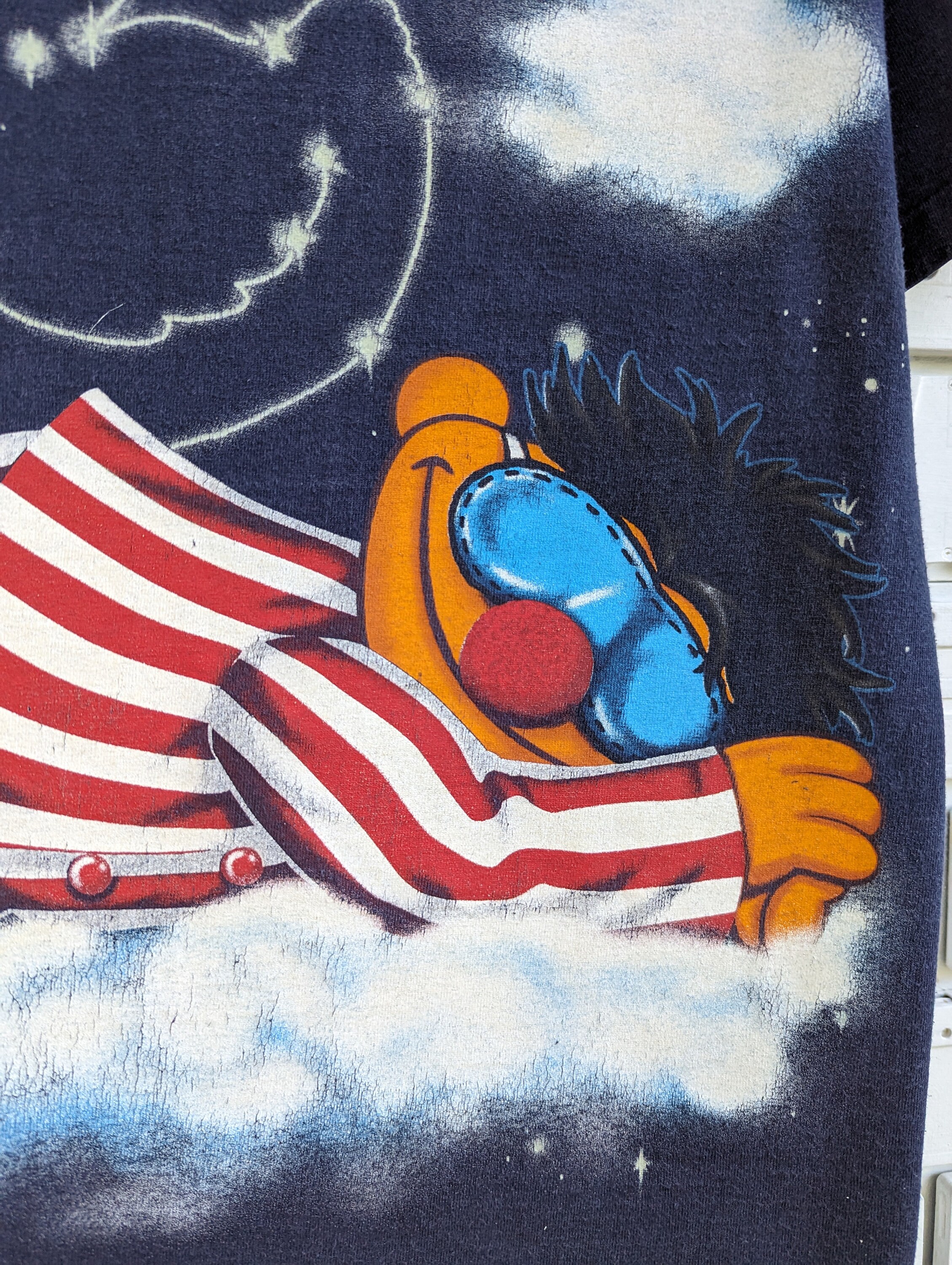 Vintage 90s Sesame Street Ernie T-shirt Jim Henson Comedy TV Show