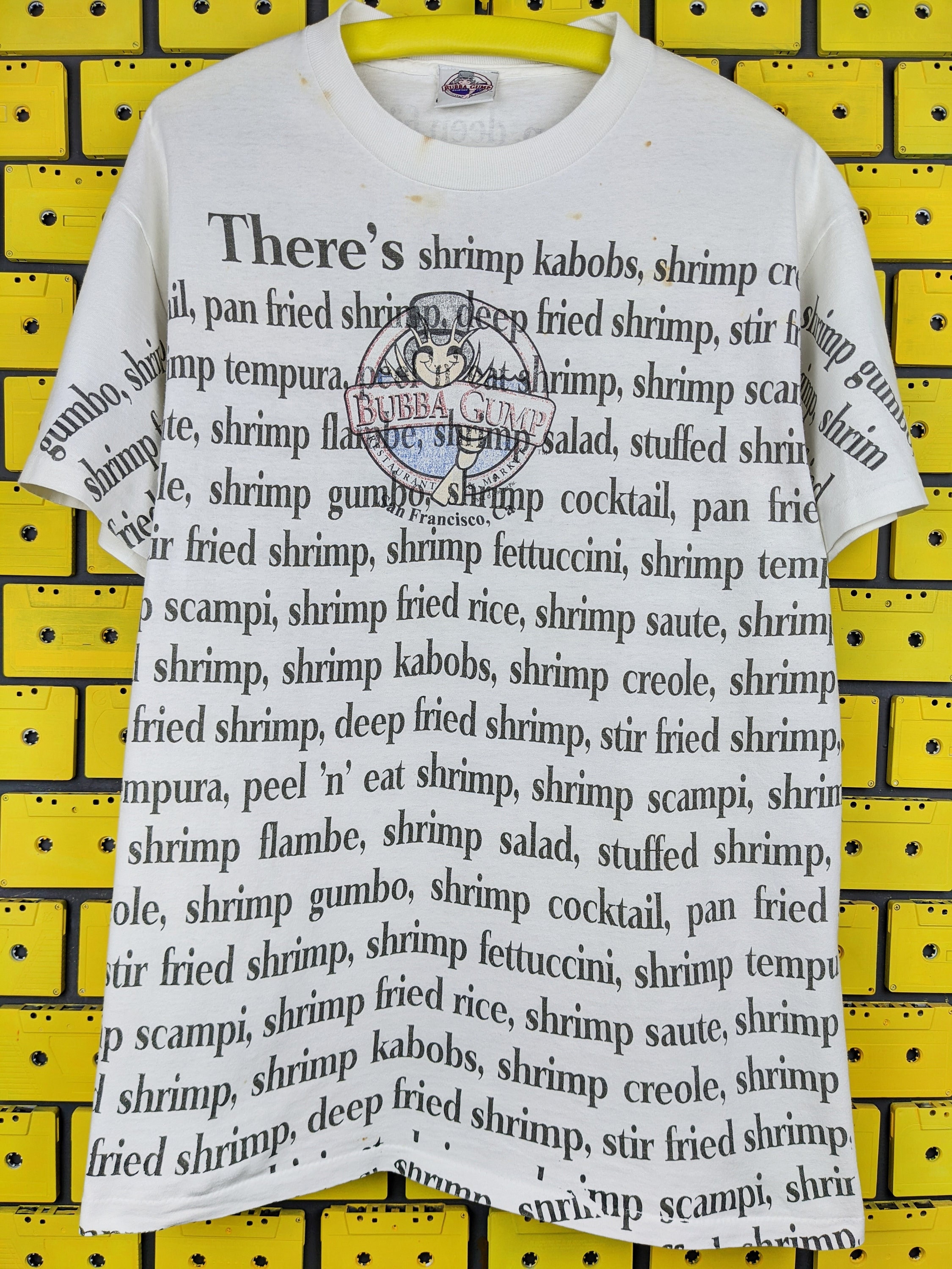 Vintage 1996 Forrest Gump T-shirt Bubba Gump Shrimp Co Paramount 