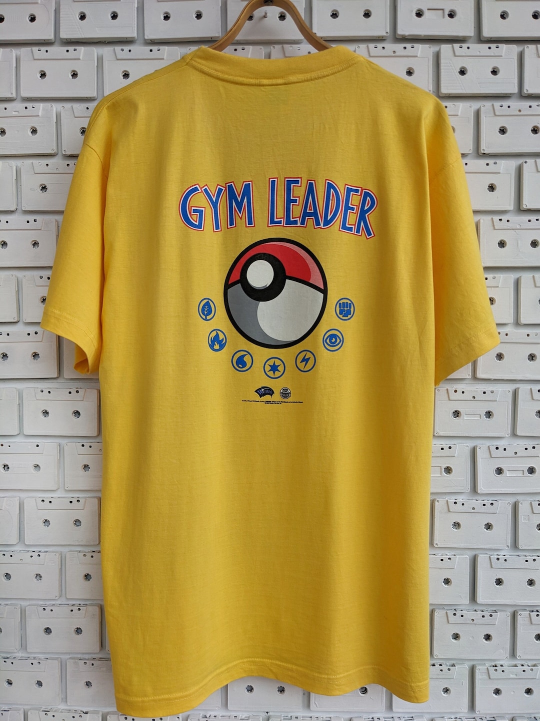Vintage 2000 Pokemon Gym Leader T-shirt Ash Pikachu Brock Misty Trading  Card Game League Wizards of the Coast TCG Merch Tee Size L