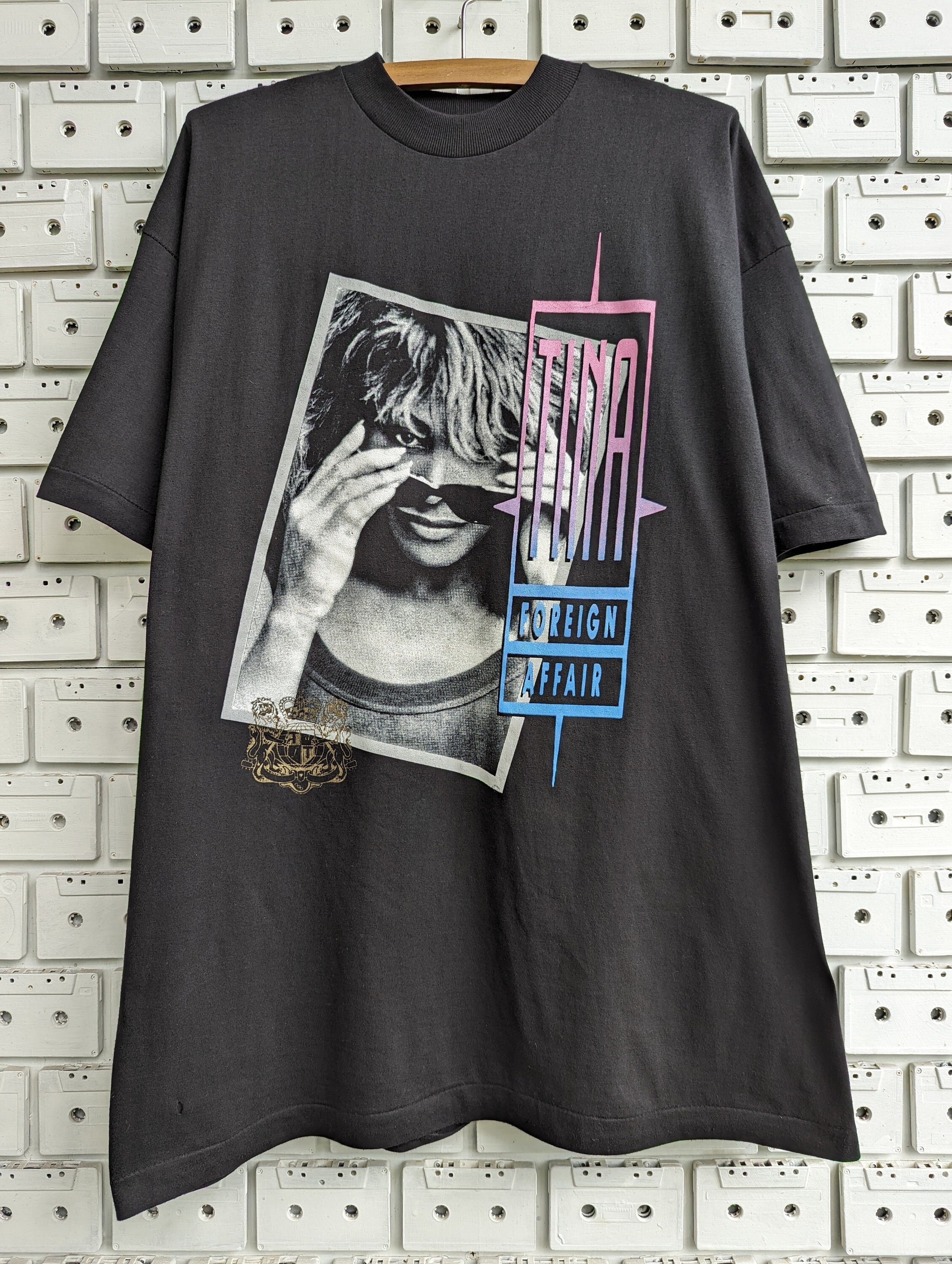Vintage 1990 Tina Turner T-shirt Foreign Affair Album Promo 