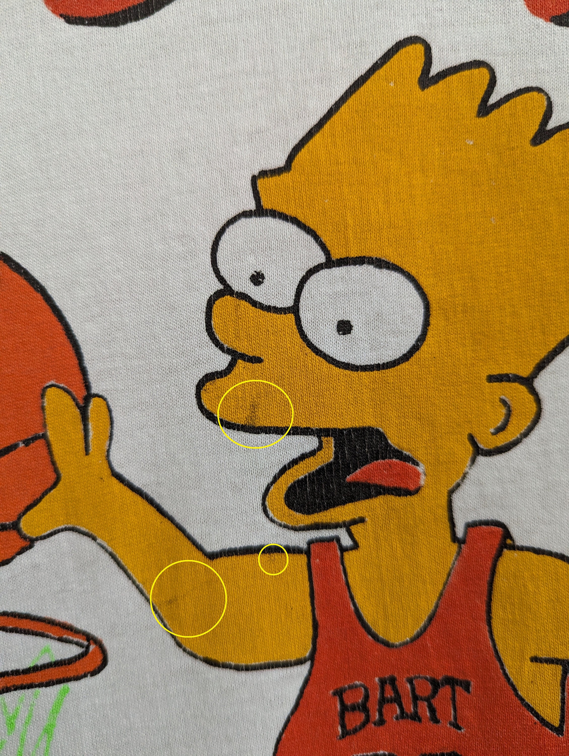 Vintage 90s Air Bart Simpson T-shirt Chicago Bulls Michael Jordan 
