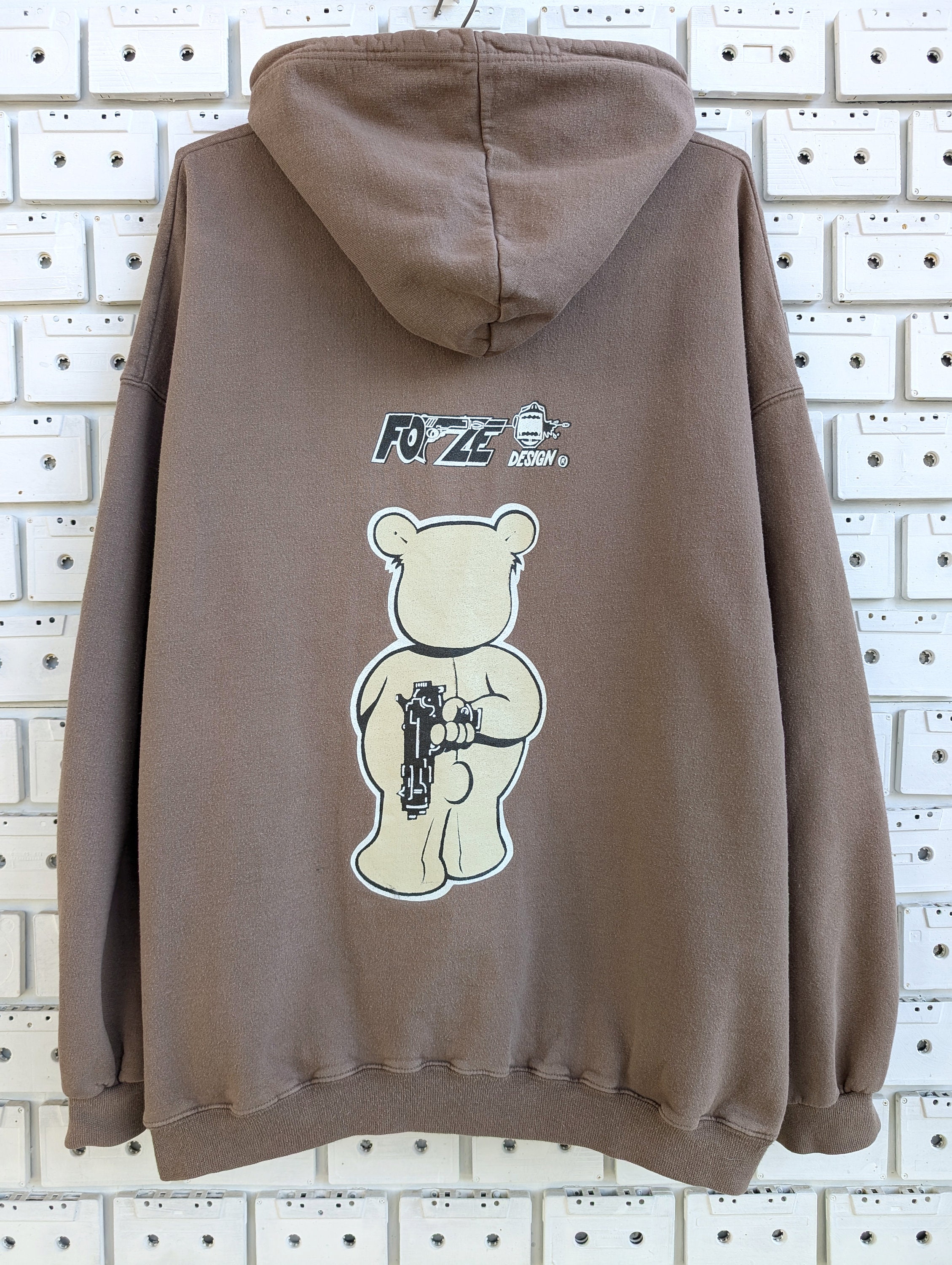 [GRAVER]★24FW★韓国人気★BEAR HEART BACK PRINTING HOODIE GRAVER】24FW☆ [UNISEX]Bear Heart Back Printing Hoodie