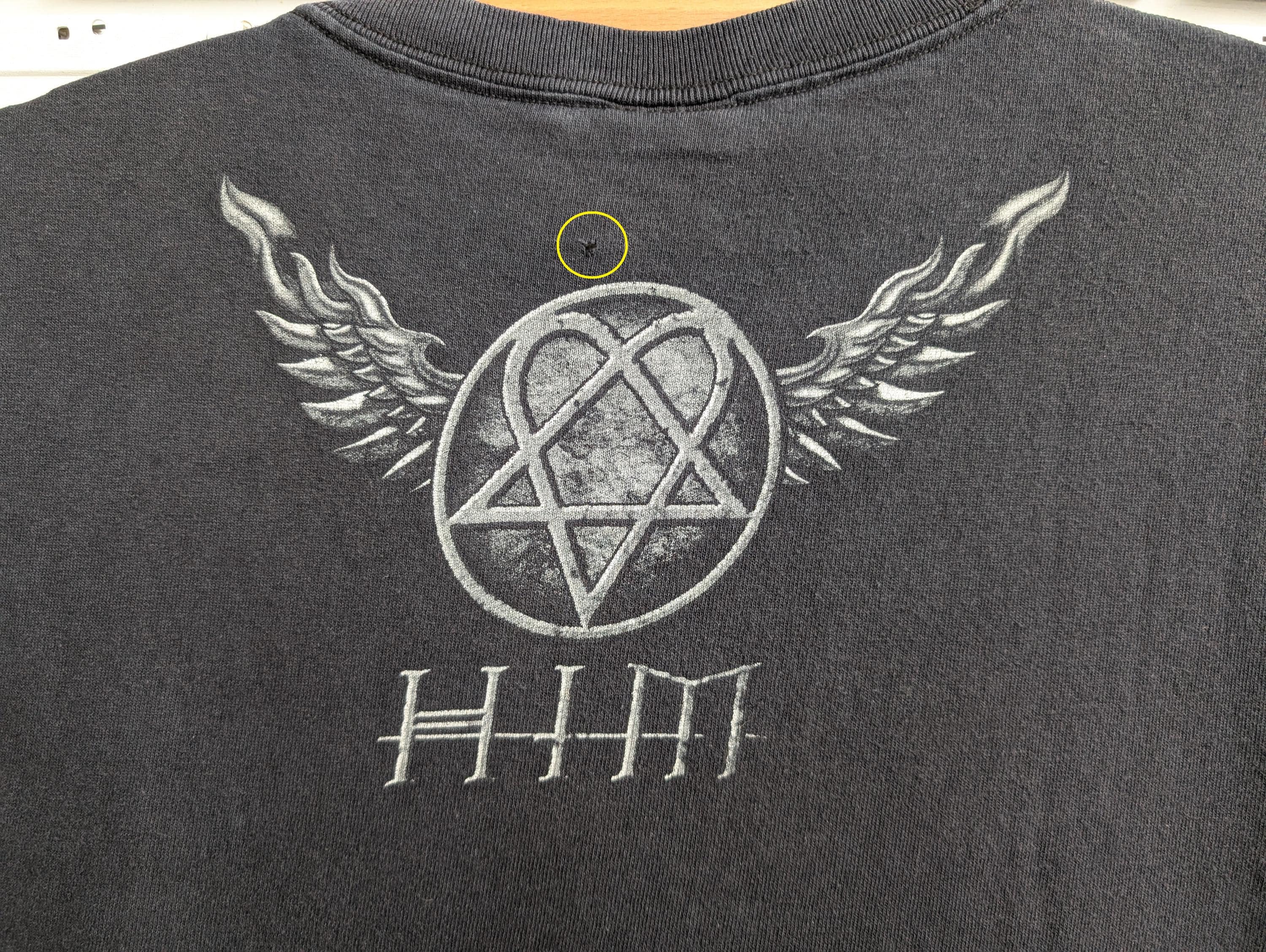 HIM 00s Vintage ヒム y2k TEE MUSIC Lサイズ 黒 ハートグラム band T