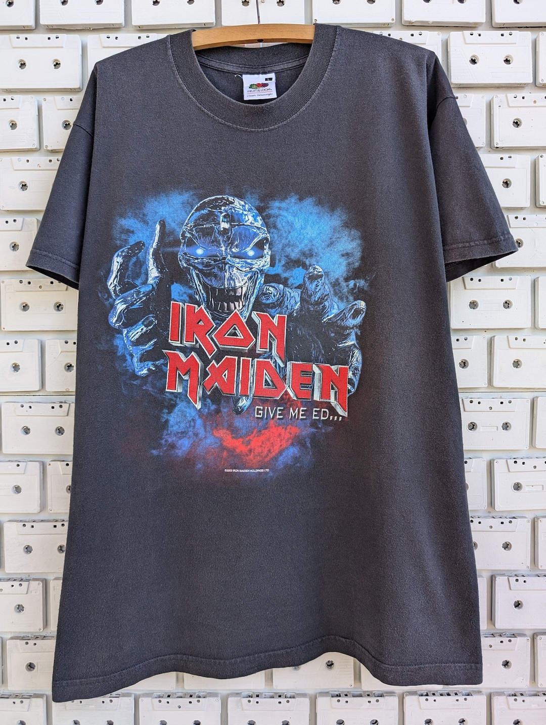 Vintage 2003 Iron Maiden T-shirt Give Me Ed Till I Dead Tour