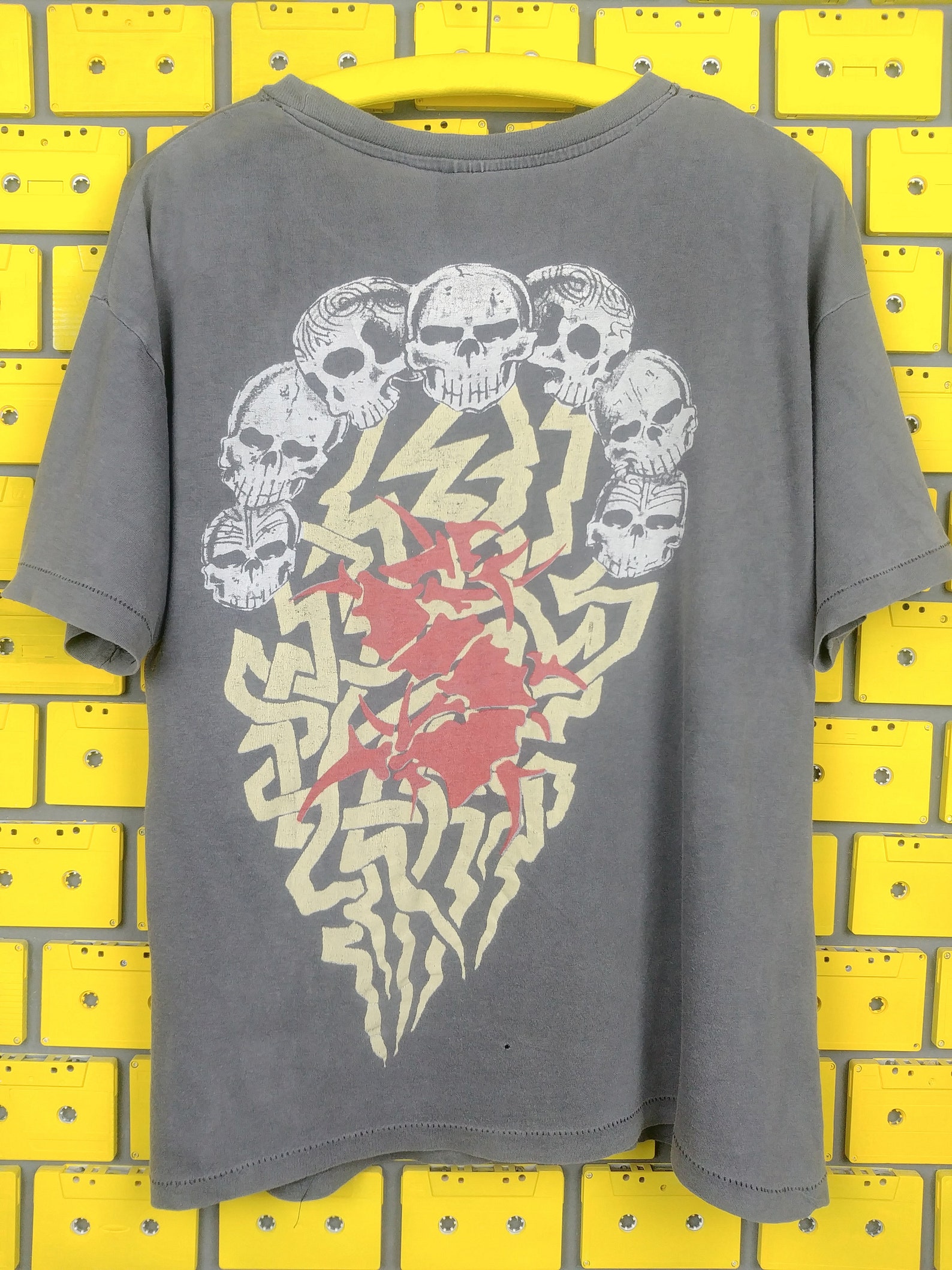 T-shirt Vintage Sepultura Roots Années 90 Taille L - Métal Bande Double Face | État Parfait