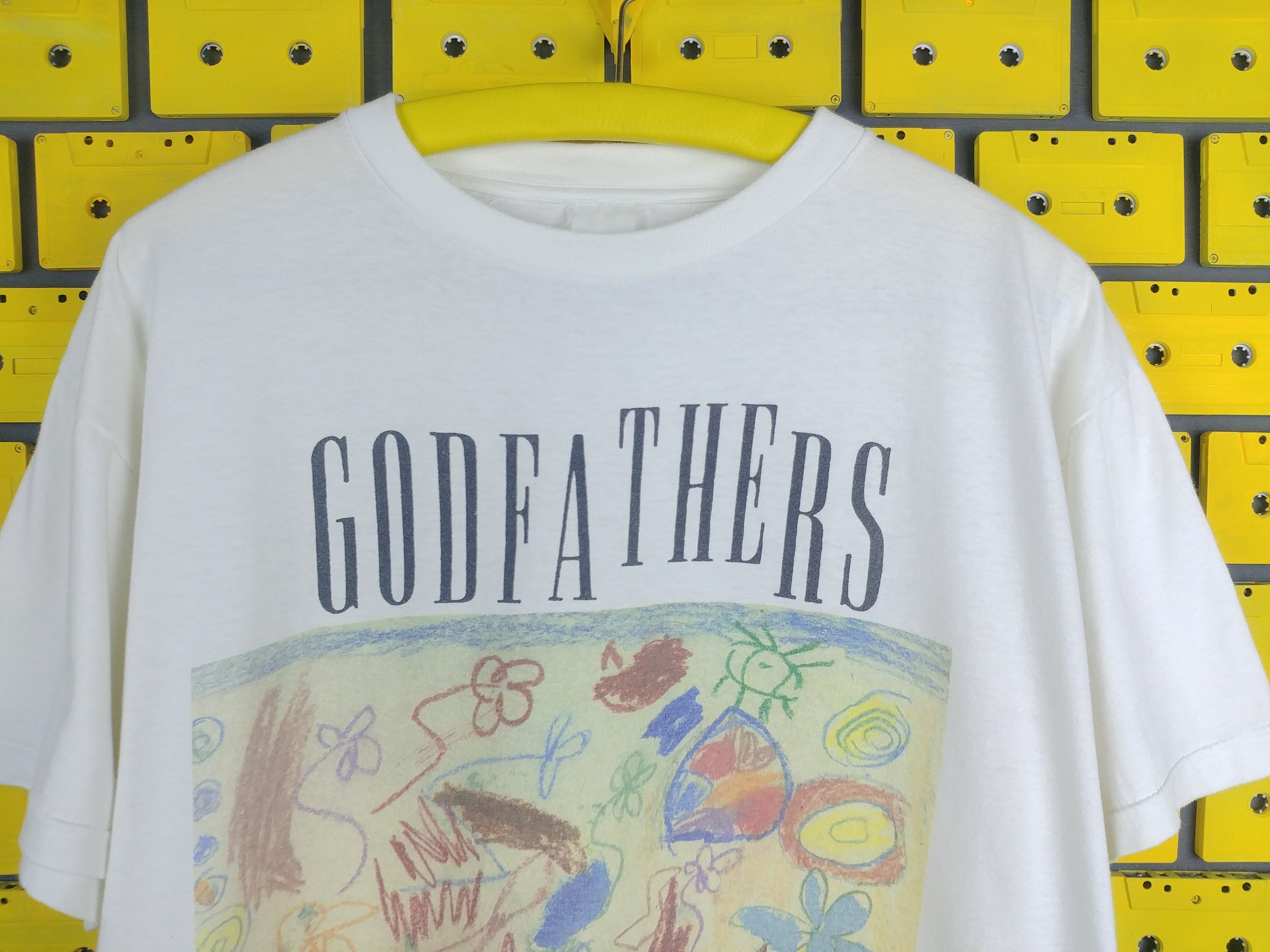 Vintage 1991 the Godfathers T-shirt Unreal World Album Promo Tour