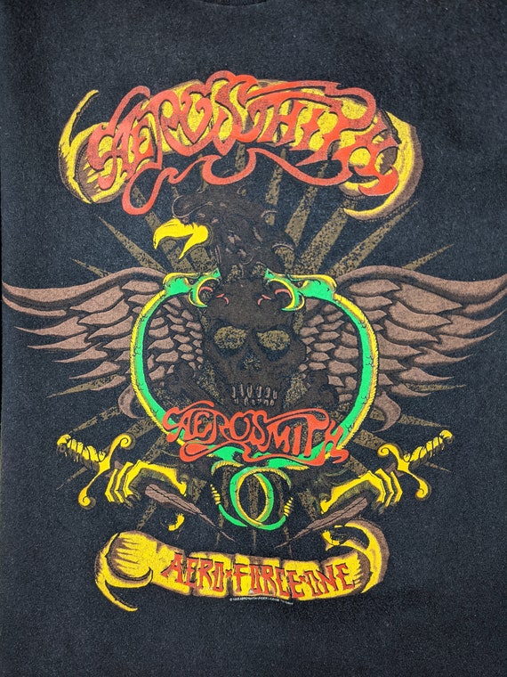 Vintage 1993 Aerosmith World Tour T-Shirt Aero Fo… - image 3