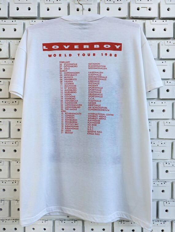 Vintage 1988 Loverboy T-shirt Wildside World Tour Canadian Hard